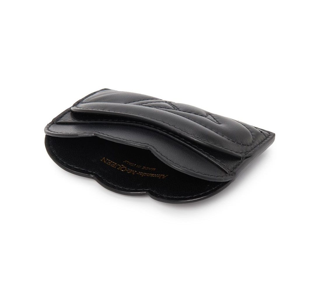 Alexander McQueen ALEXANDER MCQUEEN Seal black quilted leather card holder Size ONE SIZE - 2 Thumbnail