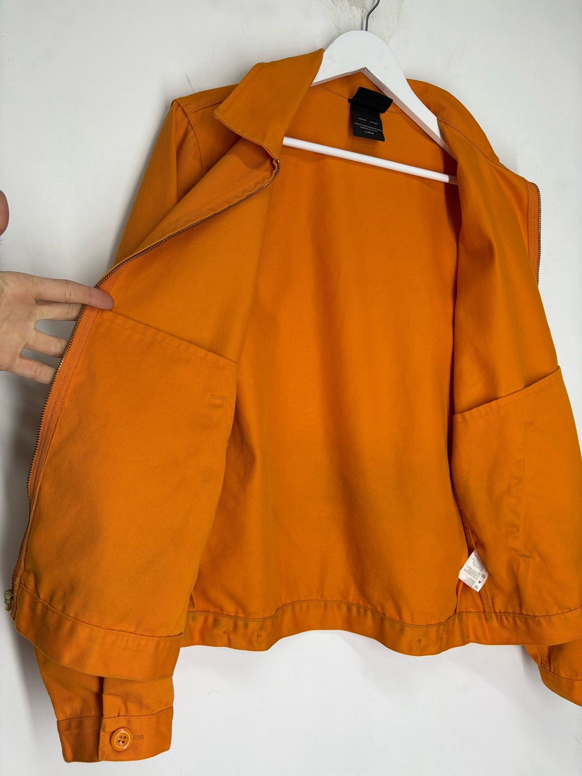 Dickies Vintage 90s Dickies Work Jacket Orange Cotton Size US L / EU 52-54 / 3 - 12 Thumbnail