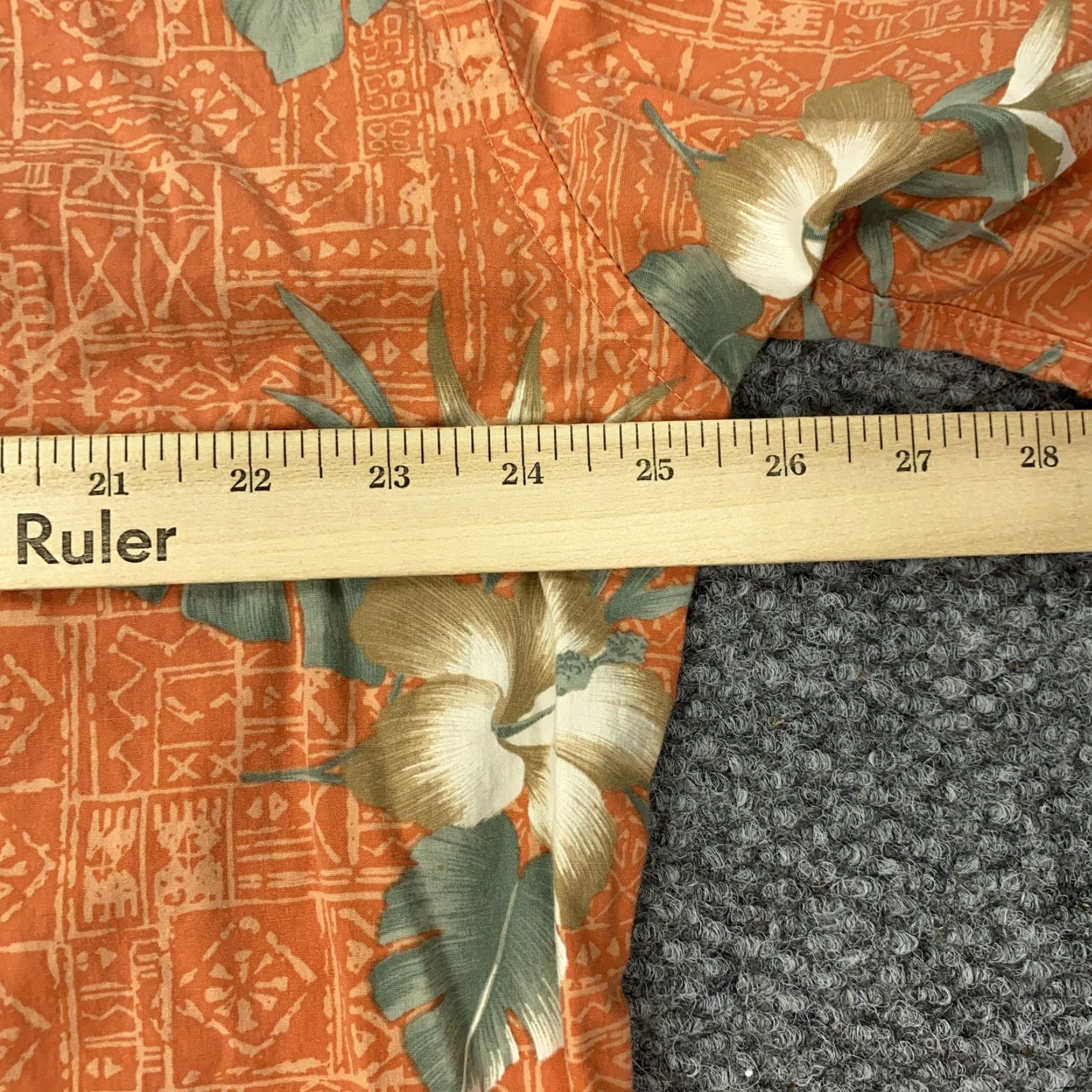 Pierre Cardin Pierre Cardin Hawaiian Shirt Mens XL Orange Floral Button Up Camp Tropical Casual Size US XL / EU 56 / 4 - 7 Thumbnail