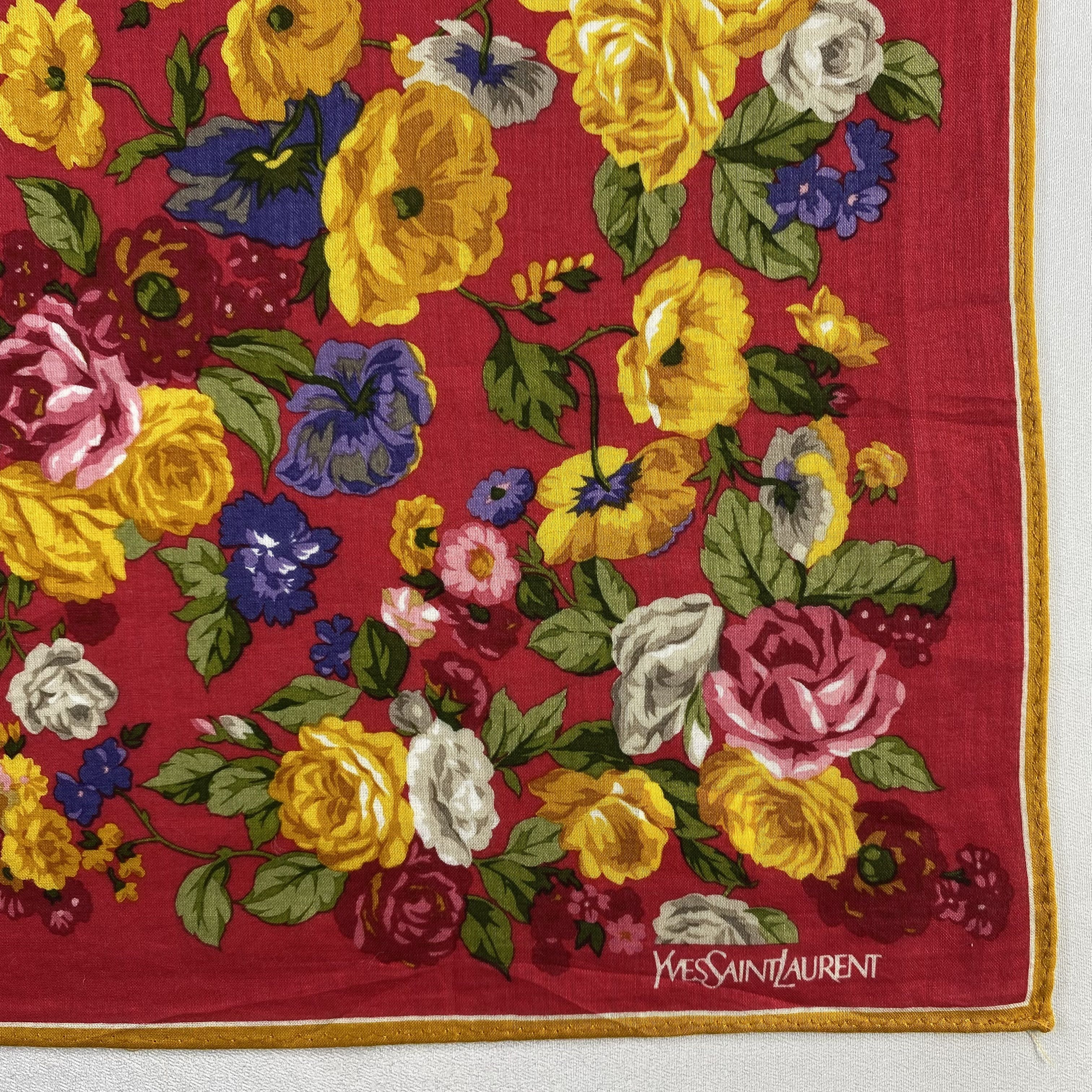 Vintage Yves Saint Laurent Handkerchief / Neckerchief / Bandana-P963 Size ONE SIZE - 3 Thumbnail
