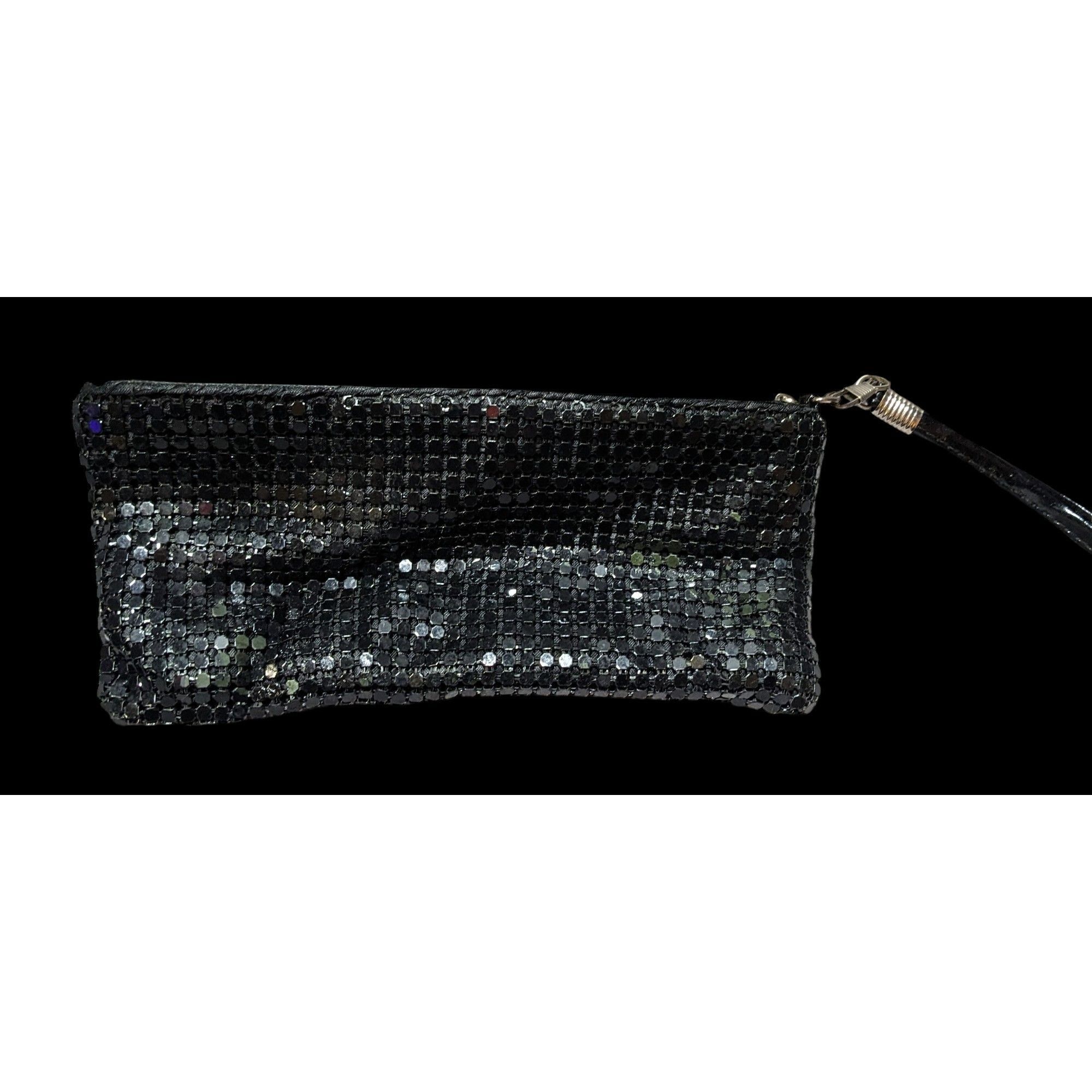 Other Gothic Black Metal Chain Maille Mesh Clutch Size ONE SIZE - 2 Thumbnail