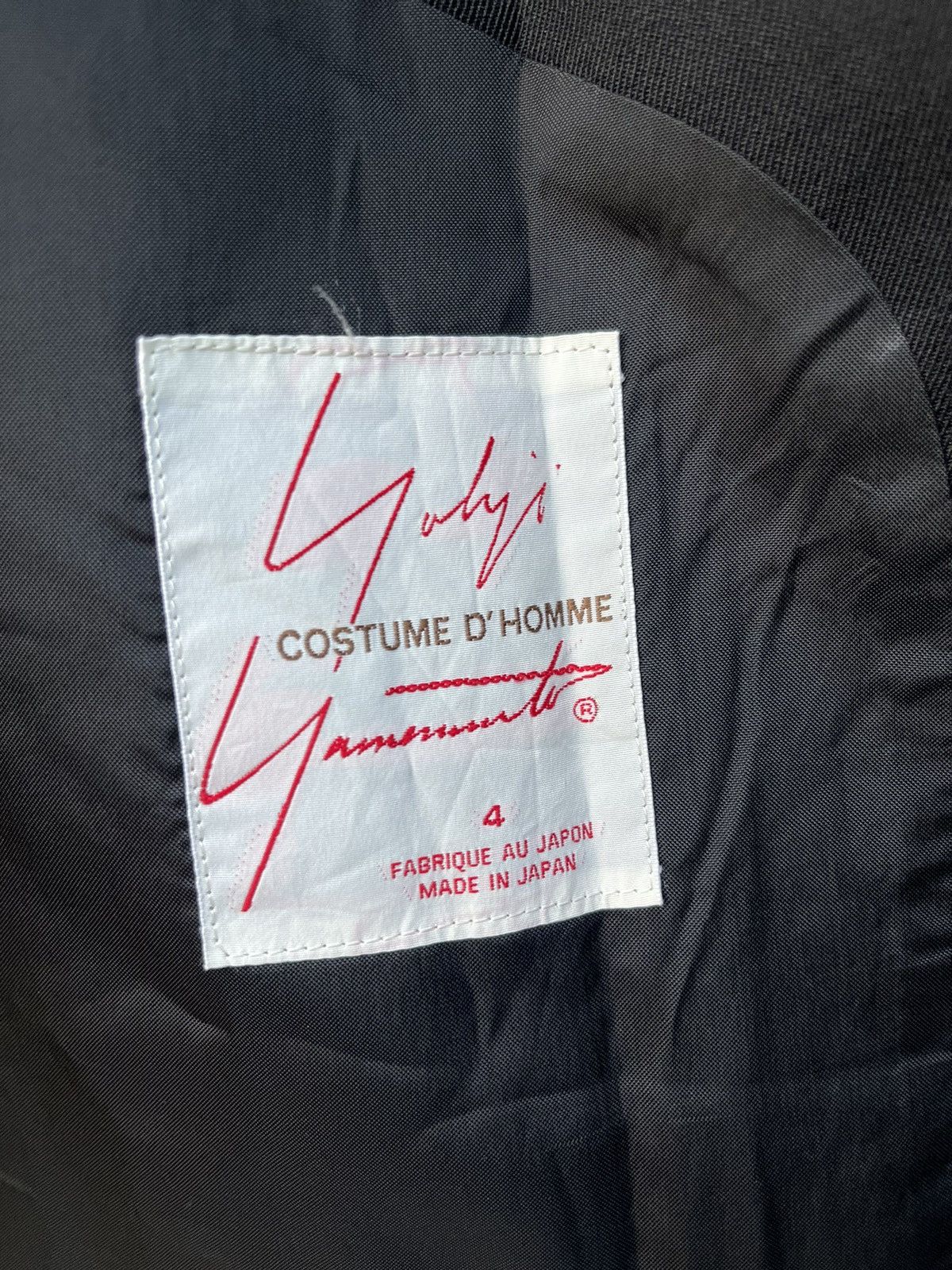 Yohji Yamamoto 90s Yohji Yamamoto Costume d’Homme 2 Piece Suit Gabardine Size 48L - 10 Thumbnail