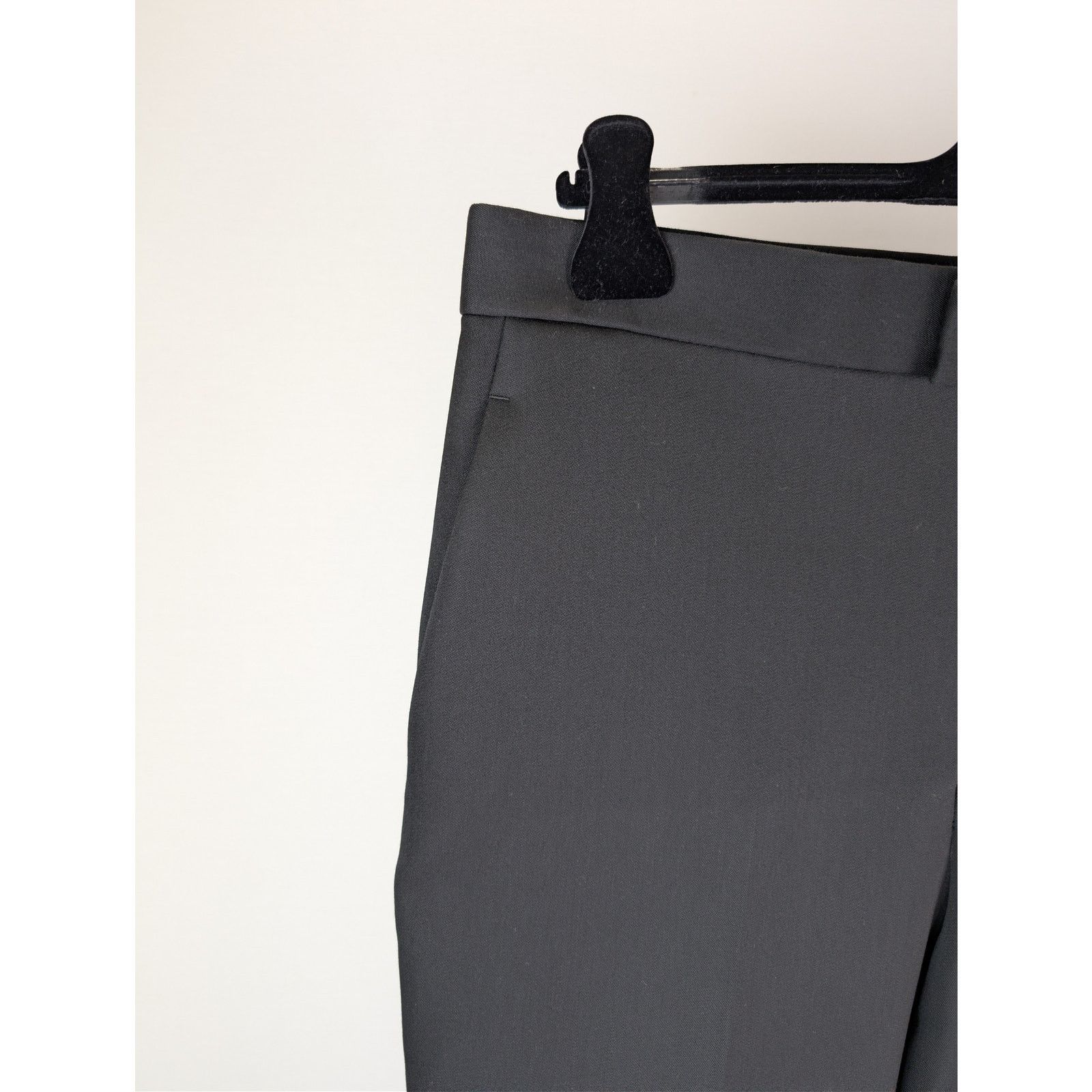 Bottega Veneta o1rshd1 Compact Wool Trousers Pants in Black Size US 34 / EU 50 - 7 Thumbnail