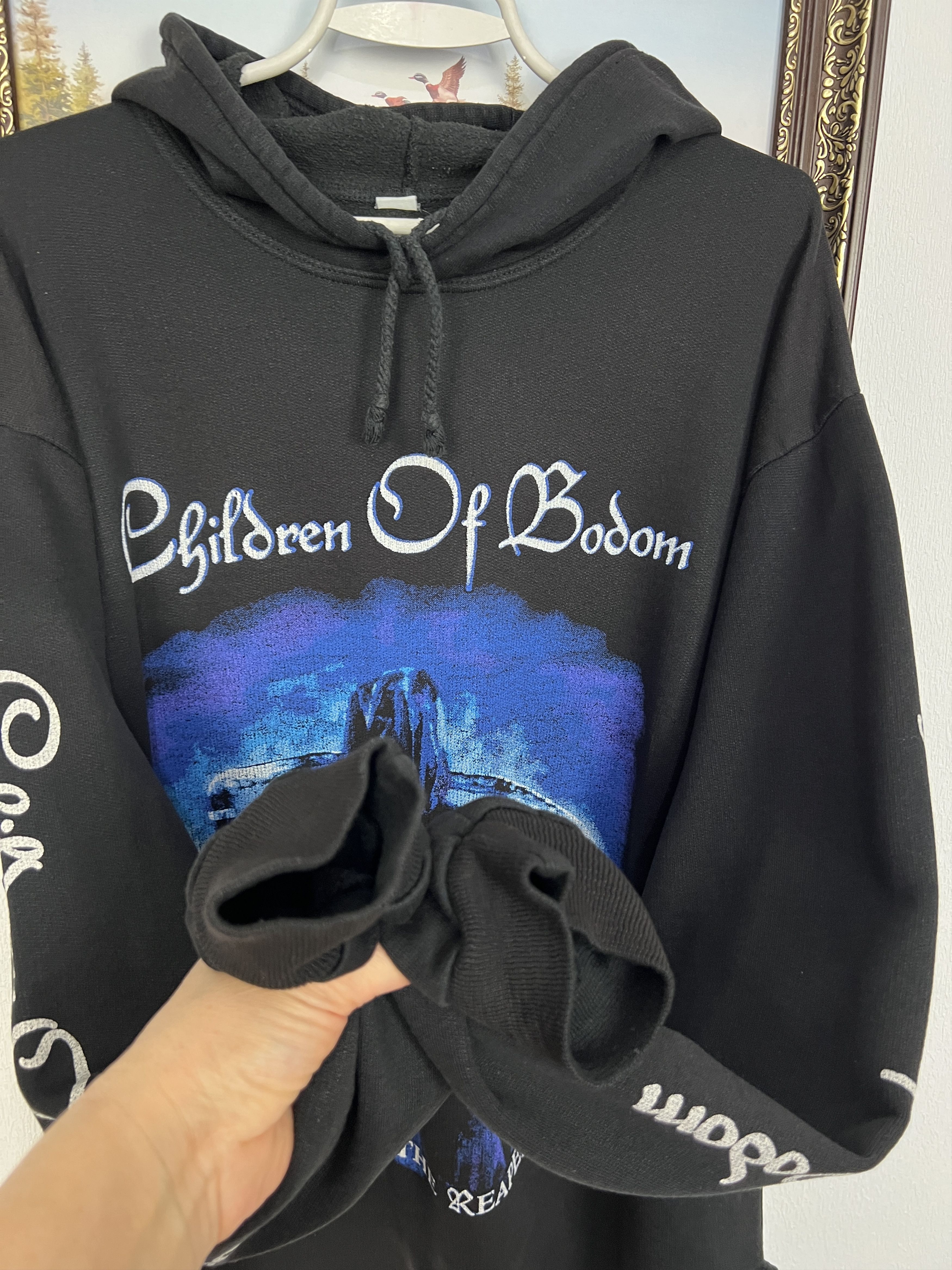 Vintage Children Of Bodom Hate Crew Deathroll Hoodie Rare Over Print Size US XXL / EU 58 / 5 - 6 Thumbnail