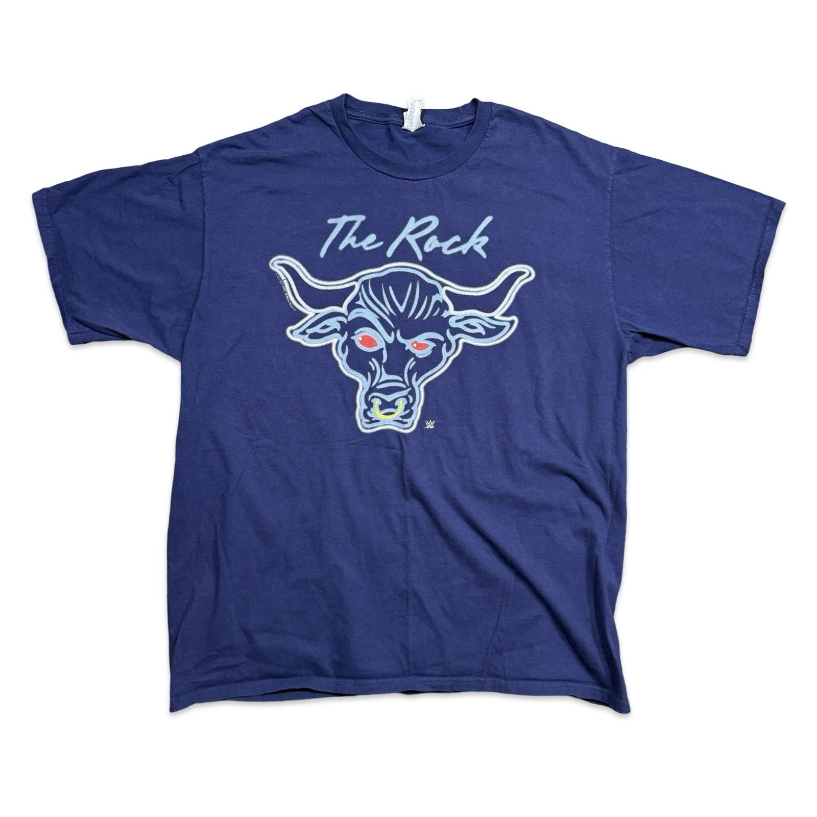 WWE Y2K The Rock WWE Bull Graphic Shirt Size US XL / EU 56 / 4 - 1 Thumbnail