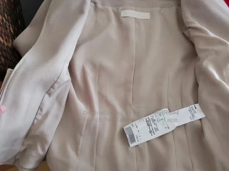 Valentino Valentino Beige jacket coat Size L / US 10 / IT 46 - 7 Thumbnail
