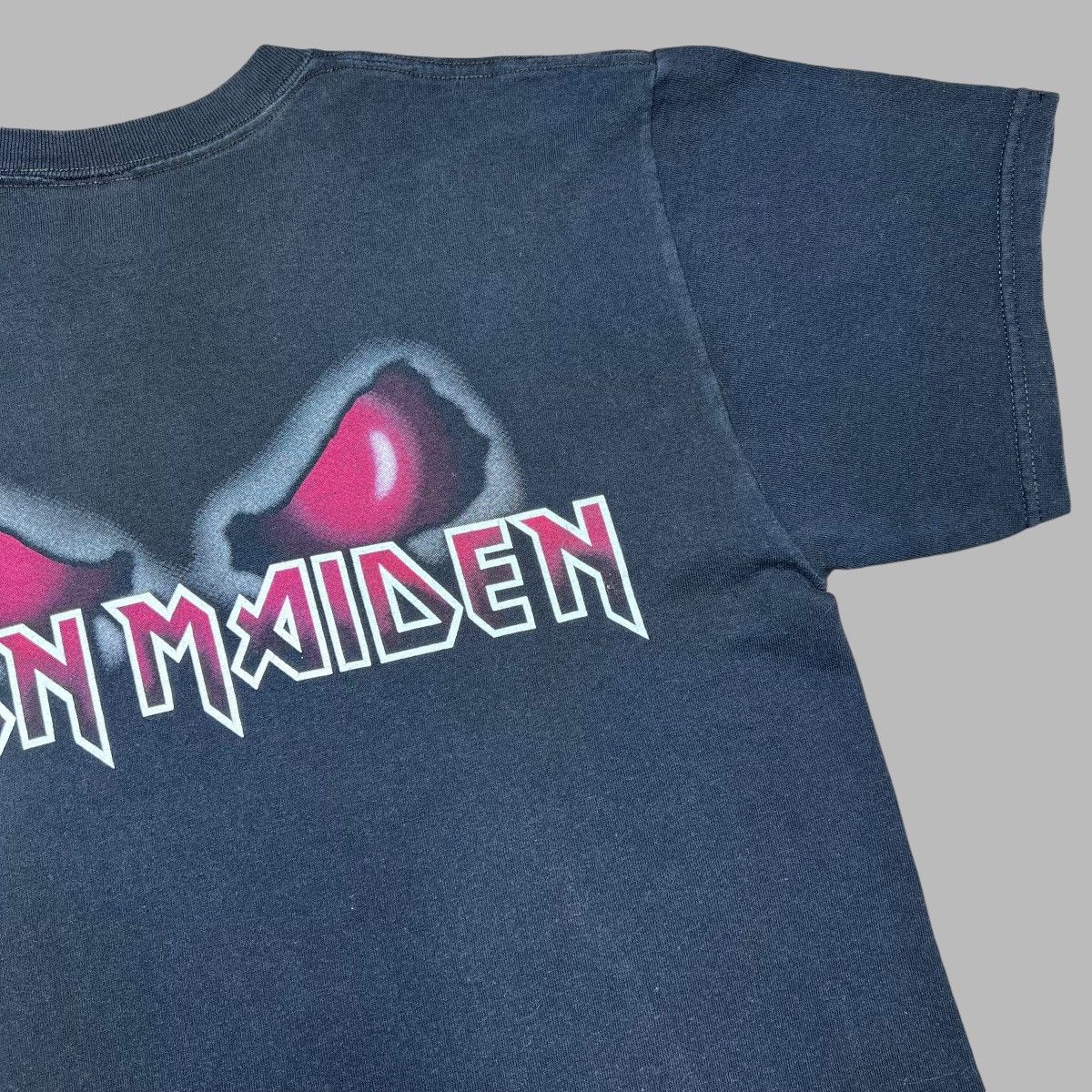 Band Tees × Vintage Iron Maiden Skeleton Riding Motorcycle Graphic Band Tee Size US M / EU 48-50 / 2 - 10 Thumbnail