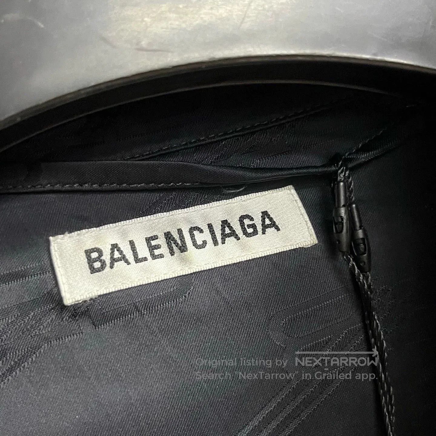 Balenciaga Balenciaga Black Logo Shirt Dress. Size US 38 / EU 54 - 3 Thumbnail