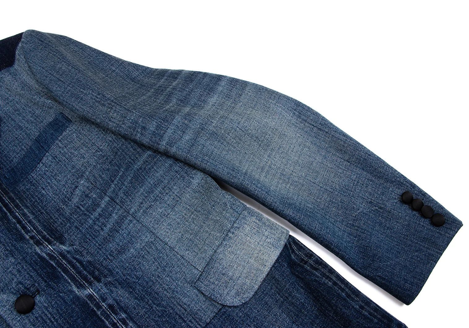 Junya Watanabe Mesh-lined Denim Tailored Jacket in Indigo, Size S Size US S / EU 44-46 / 1 - 6 Thumbnail