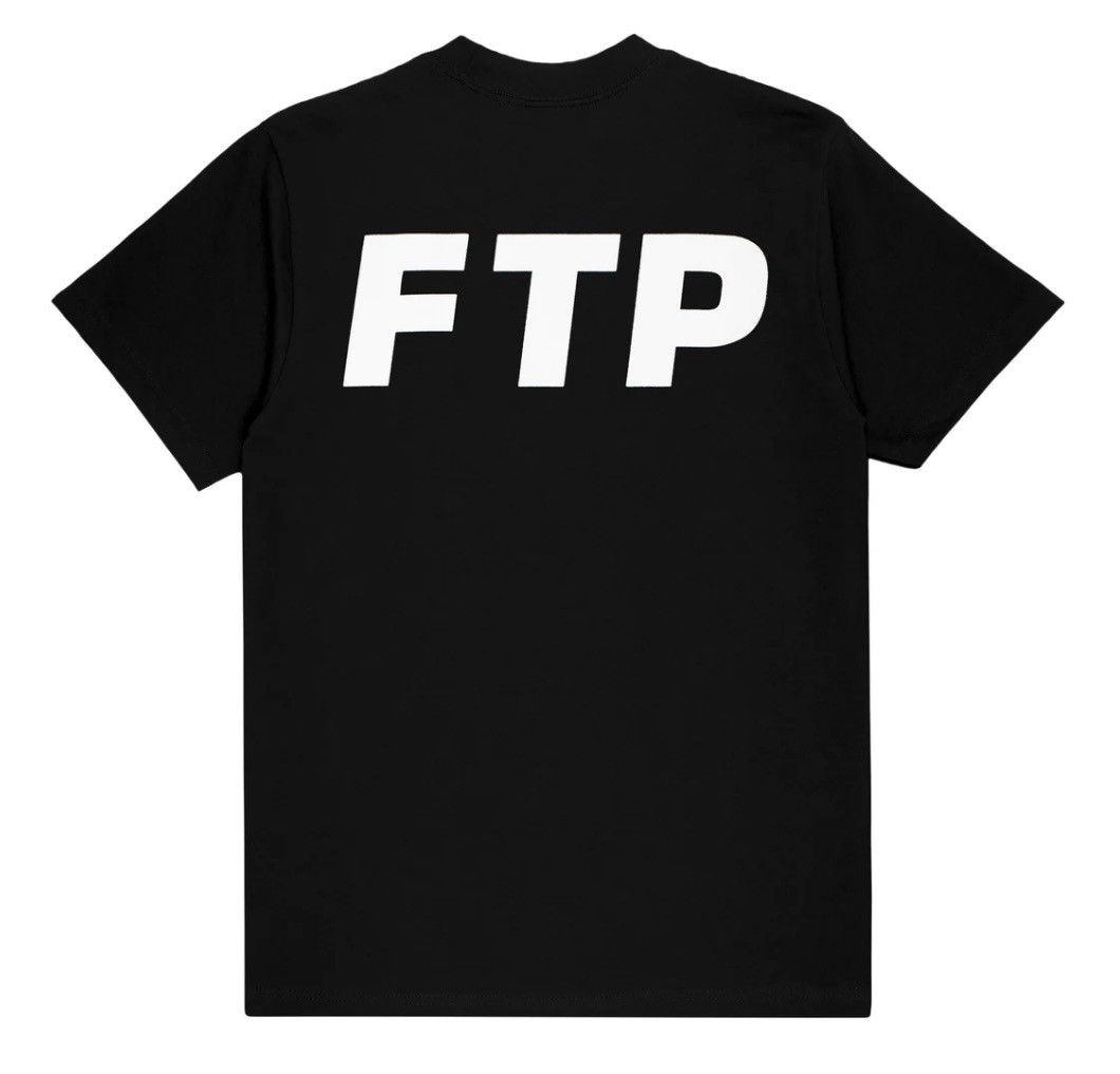 Fuck The Population FTP FUCKTHEPOPULATION Flocked logo tee BLACK sz Large Size US L / EU 52-54 / 3 - 2 Thumbnail