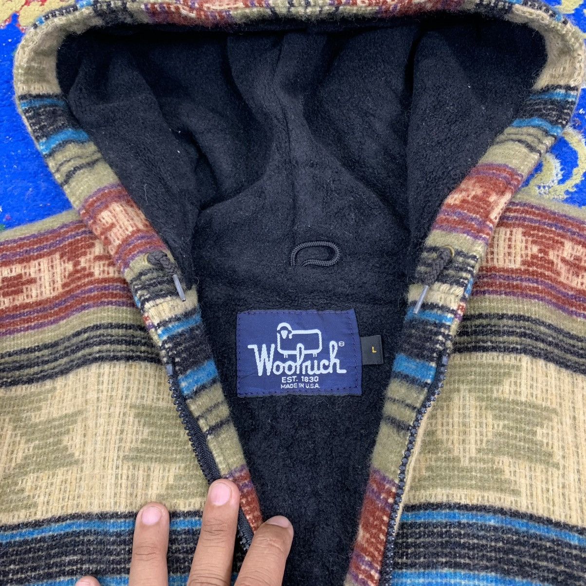 Woolrich Woolen Mills Vintage Woolrich Aztec Native Navajo Zipper Hoodie Size US L / EU 52-54 / 3 - 10 Thumbnail