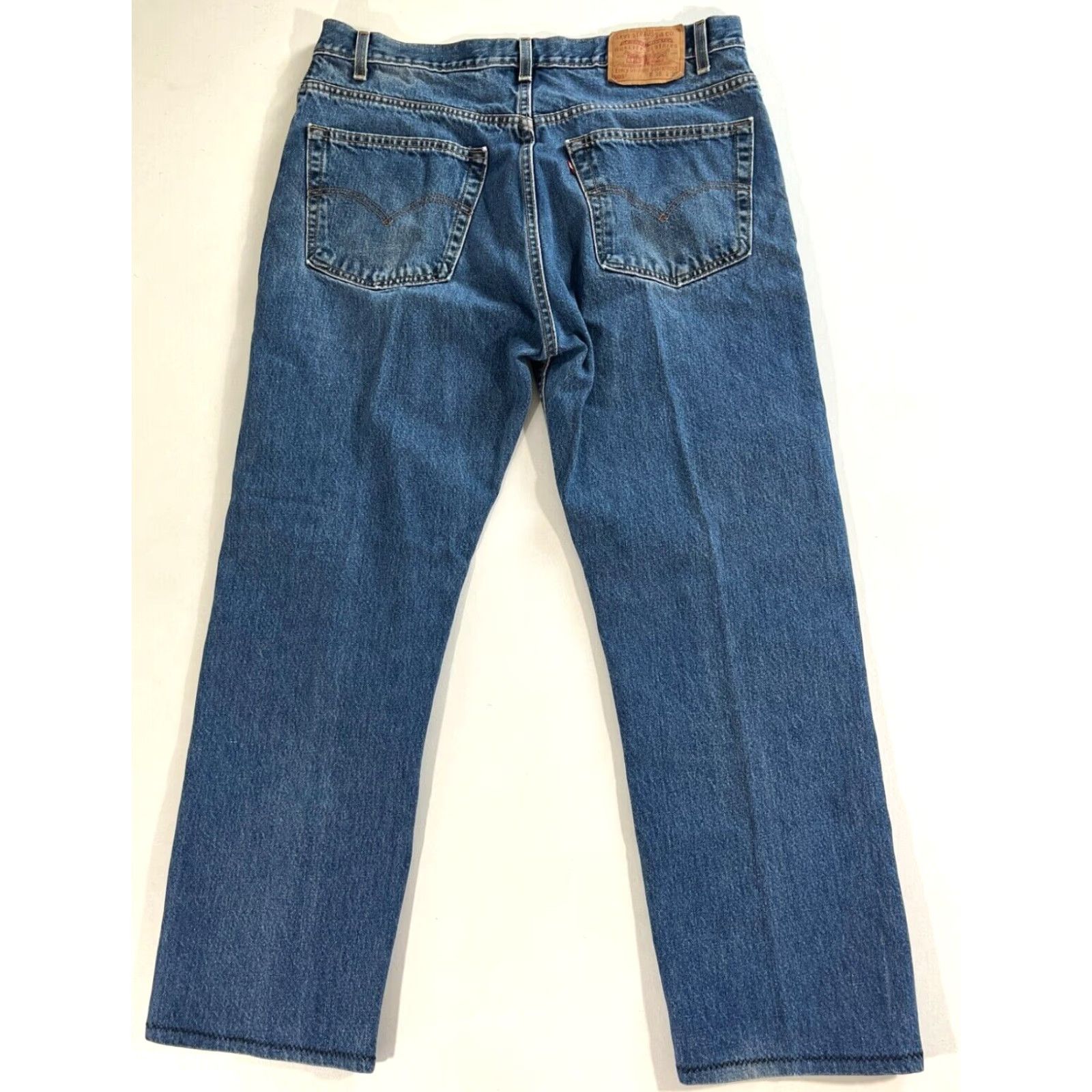 Levi's Levi's 505 Jeans Men Vintage 90s Regular Denim Blue 36x29 USA Made Waist 36 Inseam 29 Belt Loops Straight Size US 36 / EU 52 - 2 Thumbnail