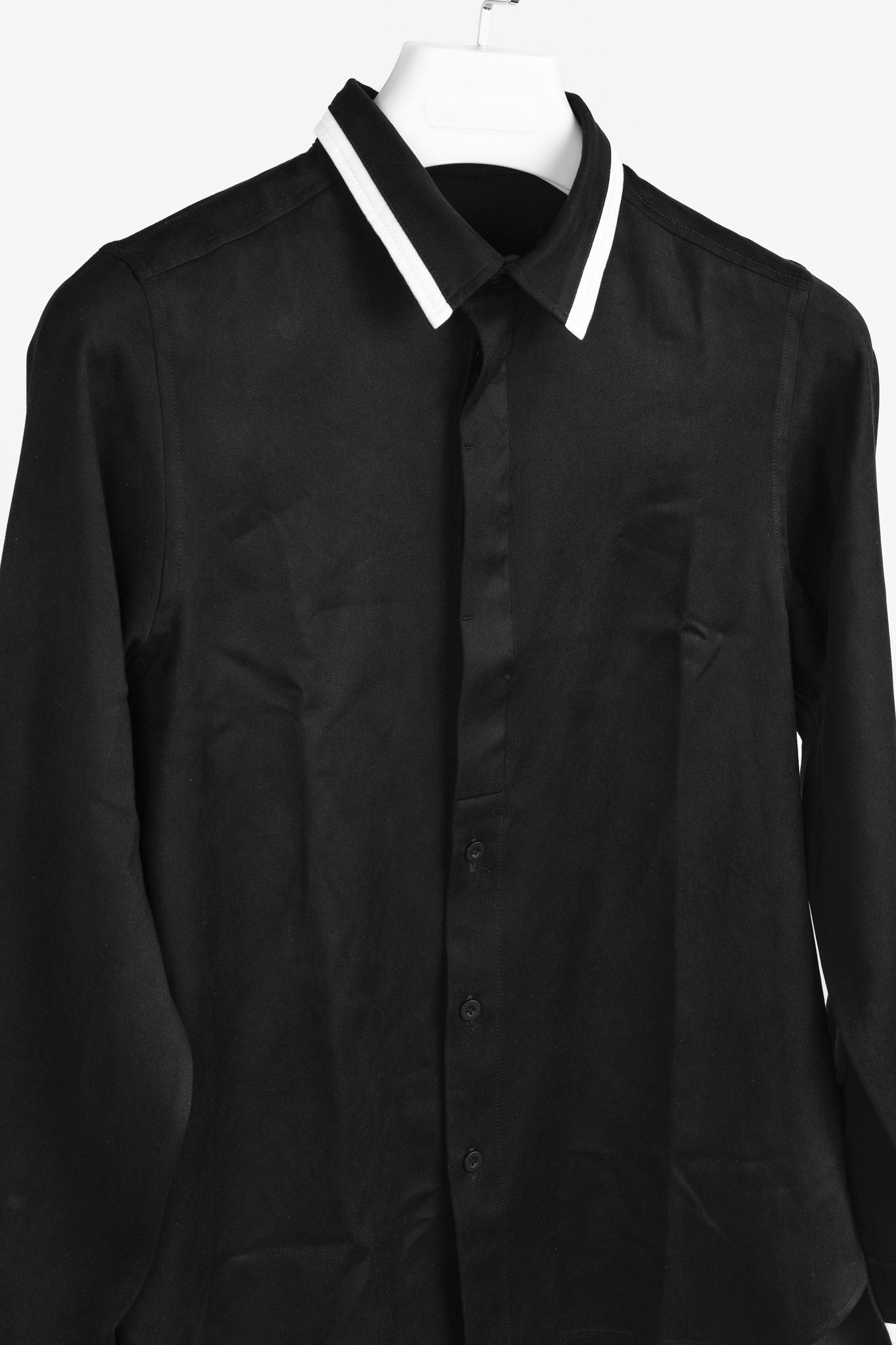 Issey Miyake Issey Miyake Black White Moleskin Button Up Shirt Size M / US 6-8 / IT 42-44 - 3 Thumbnail