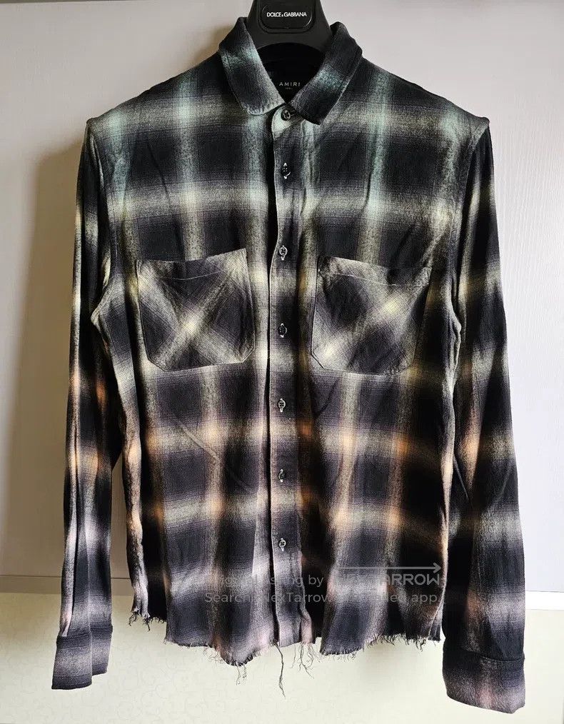 Amiri Amiri Gradient plaid shirt Size US S / EU 44-46 / 1 - 1 Thumbnail