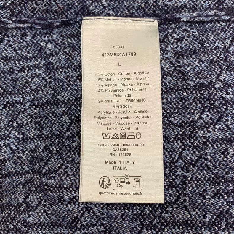 Dior Dior Blue Little Dragon Man Plush Logo jacquard Full Printe Size US L / EU 52-54 / 3 - 7 Thumbnail
