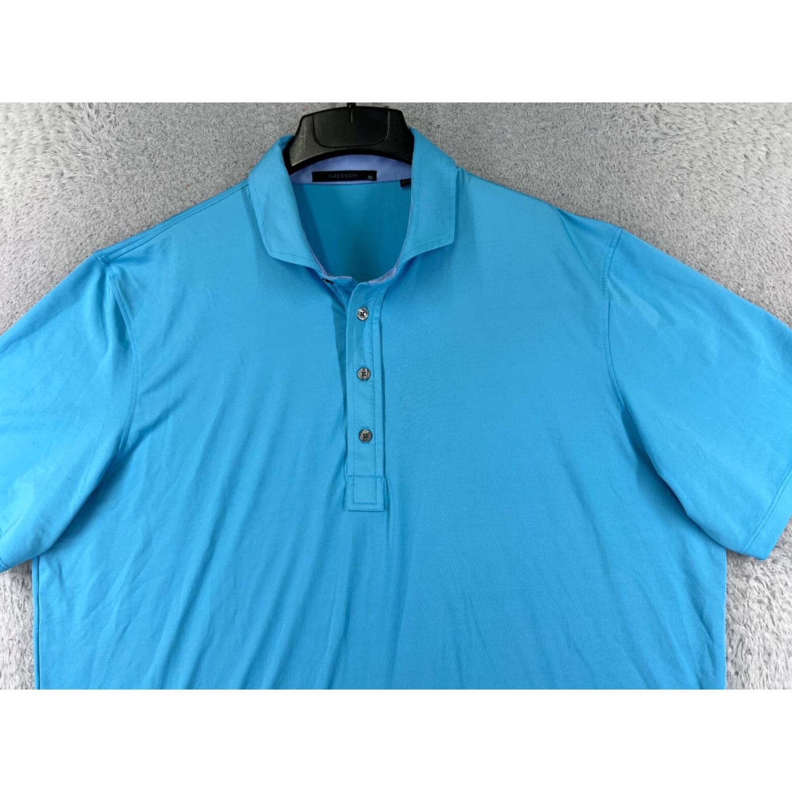 Vintage Greyson Polo Shirt Men's Polo Blue XL Regular Polyester Stretch Golf Sports Shirt Size US XL / EU 56 / 4 - 4 Thumbnail