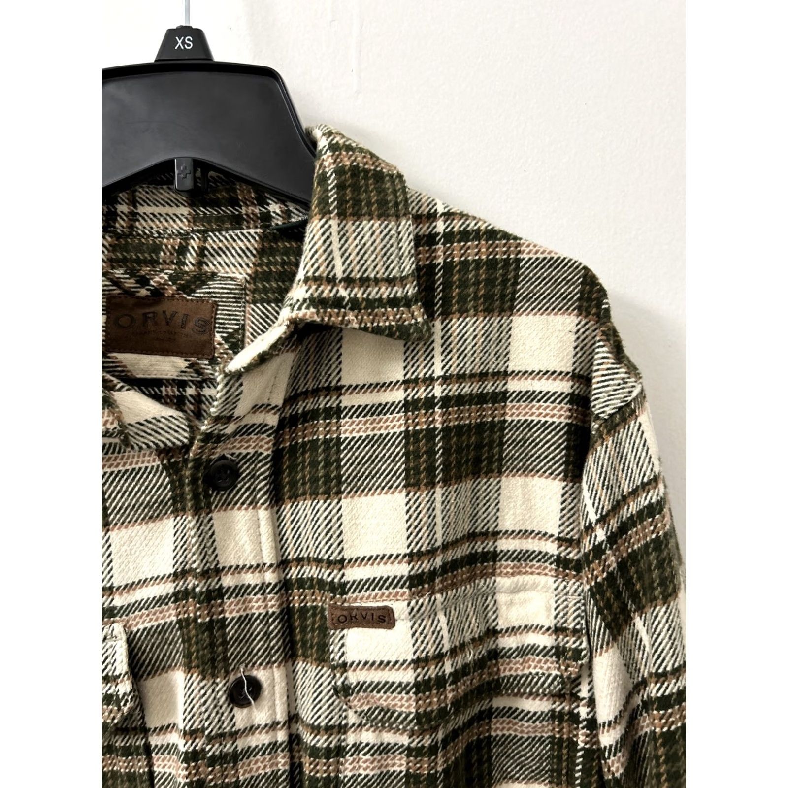 Orvis Orvis Shirt Jacket Mens M Green Plaid Pockets Heavy Cotton Shacket Size US M / EU 48-50 / 2 - 5 Thumbnail