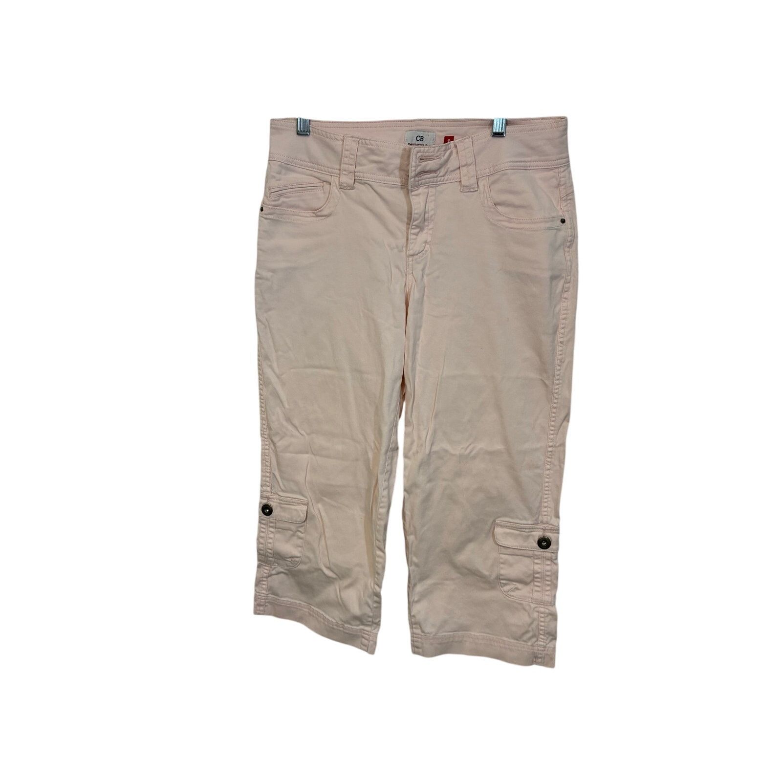 Other CB Cargo Capri Pants 8 Pink Skater Retro 90s Mid Rise Y2K Size 30" / US 8 / IT 44 - 2 Thumbnail