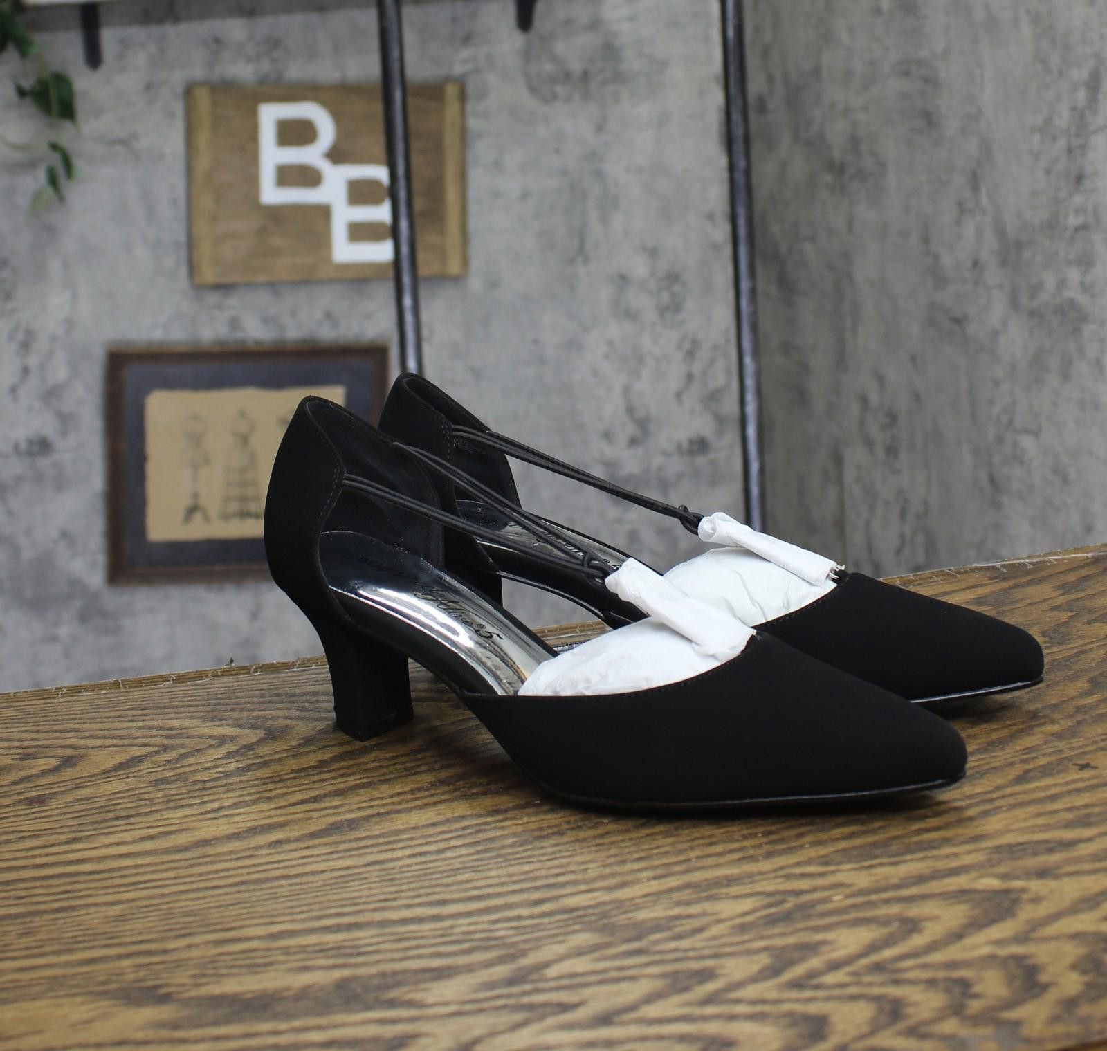 Other Nwt Easy Street Dress Pumps Heels Moonlight Black Lamy 9n Size US 9 / IT 39 - 1 Thumbnail