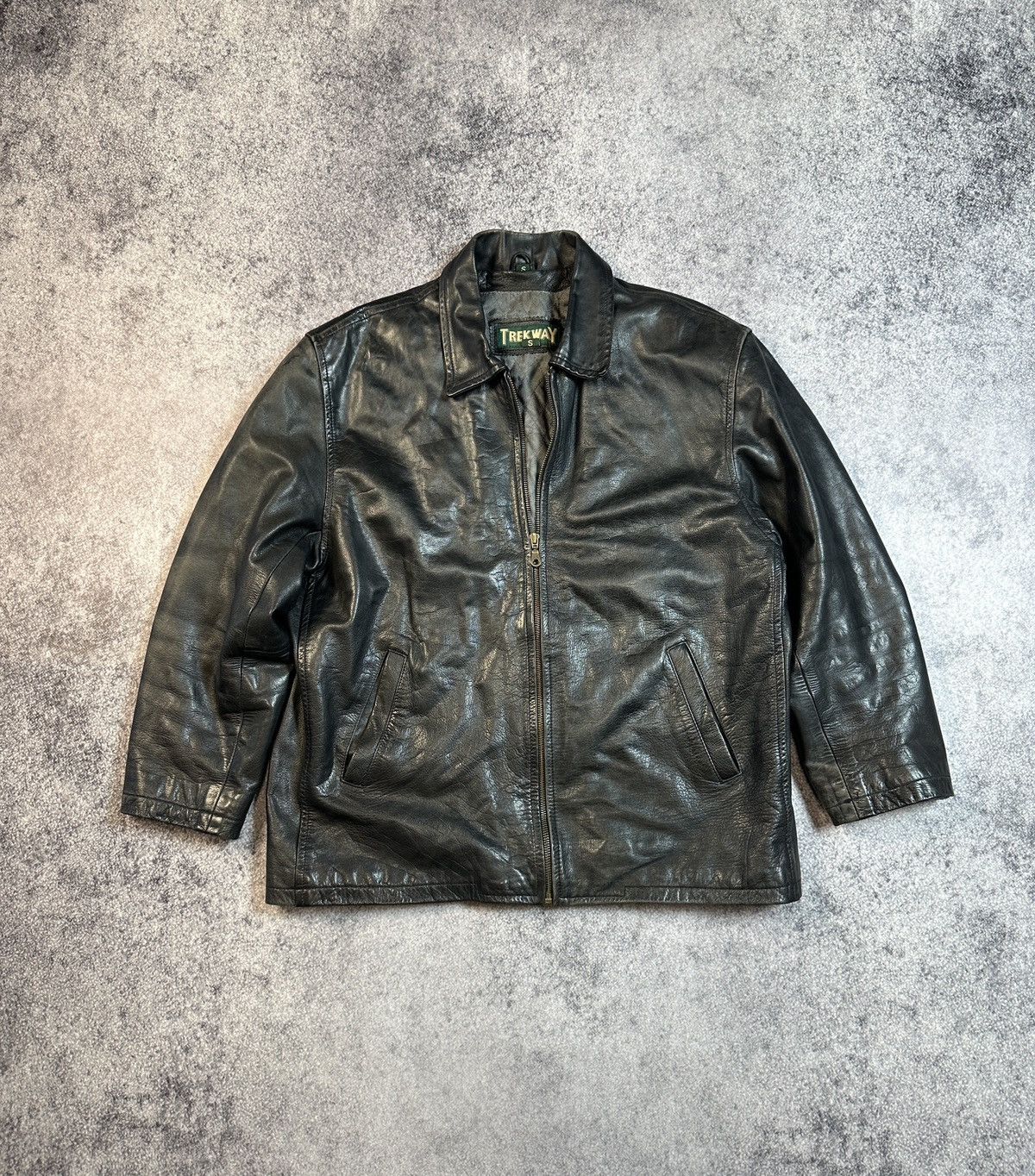 Vintage Y2K Leather Jacket Black 90s Avant Garde Opium Style USA S Size US S / EU 44-46 / 1 - 1 Thumbnail