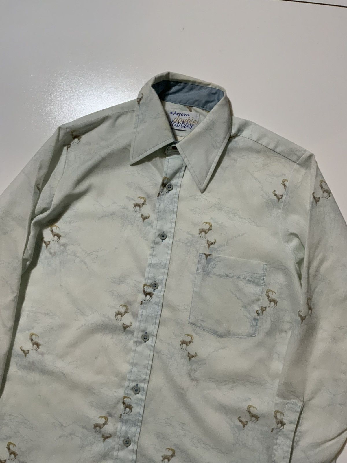Arrow × Vintage 70s Arrow Doubler Doubler Bighorn Sheep Mountain AOP Shirt Size US S / EU 44-46 / 1 - 3 Thumbnail