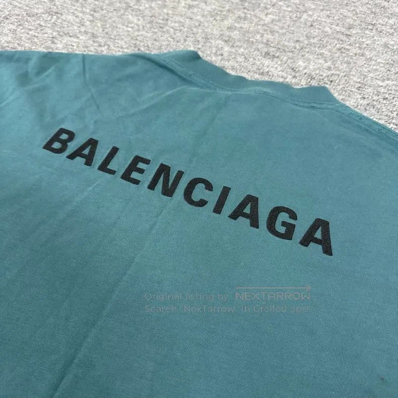 Balenciaga Balenciaga Front and Back Embroidered Logo Short Sleeve T- Size US M / EU 48-50 / 2 - 5 Thumbnail