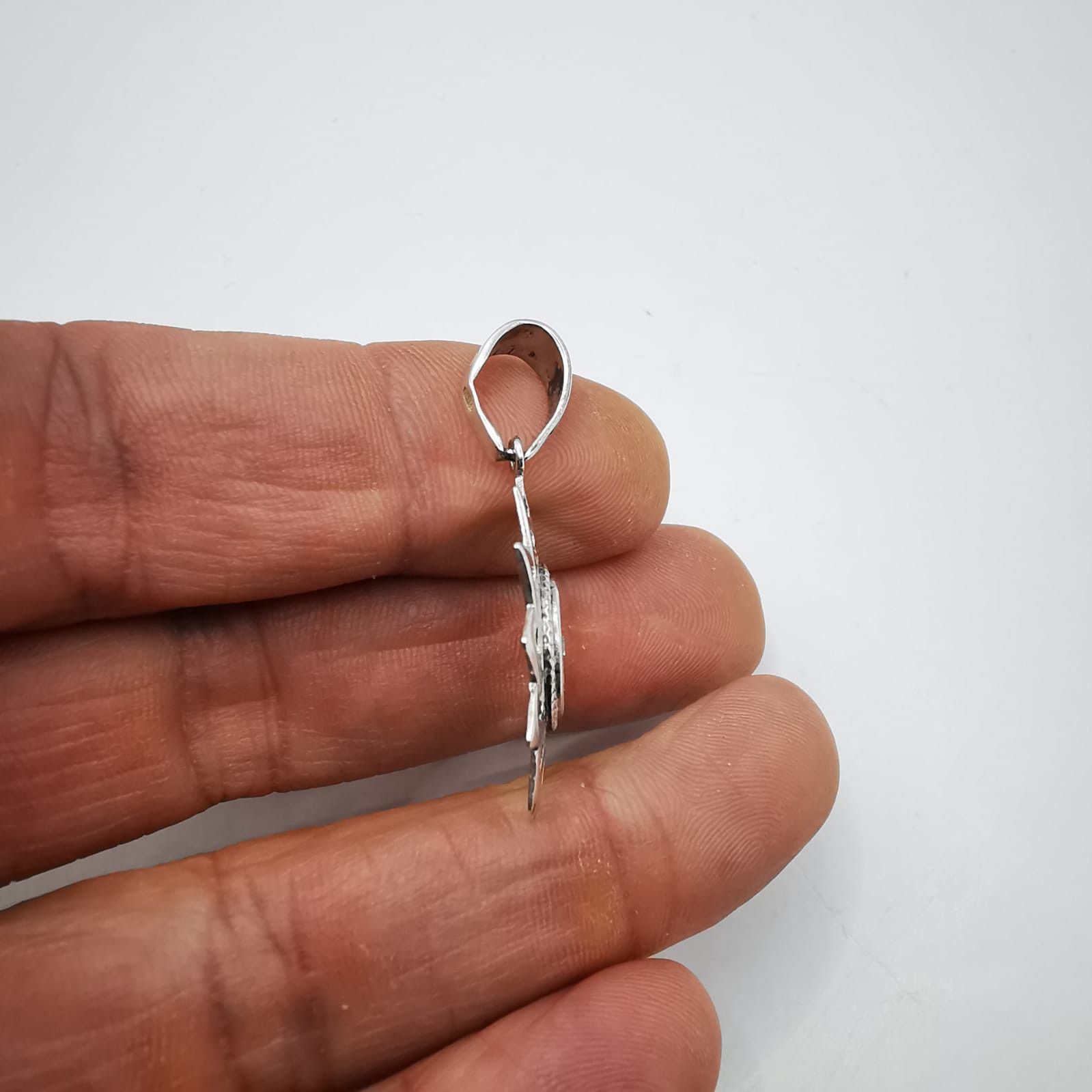Sterling Silver Vintage Pendant Made of 925 silver,Handmade, 4,31g Size ONE SIZE - 8 Thumbnail