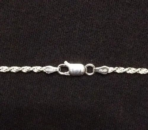 Other Solid Silver Chain Rope Chain 20in 2mm And Jesus Piece Set Size ONE SIZE - 6 Thumbnail