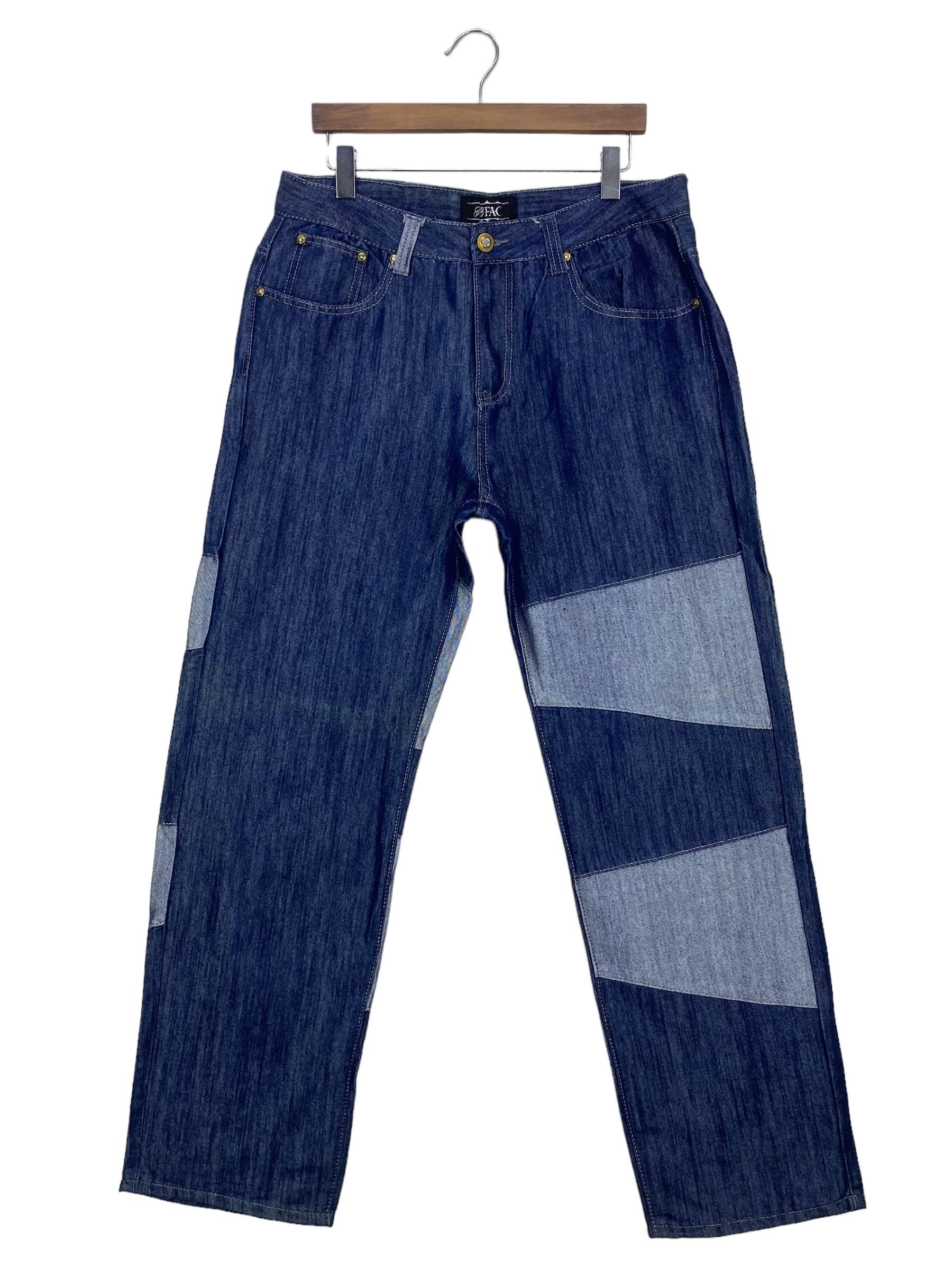 Other Fac Shiny Baggy Jeans Hip Hop Skateboards Jeans Size US 34 / EU 50 - 2 Thumbnail