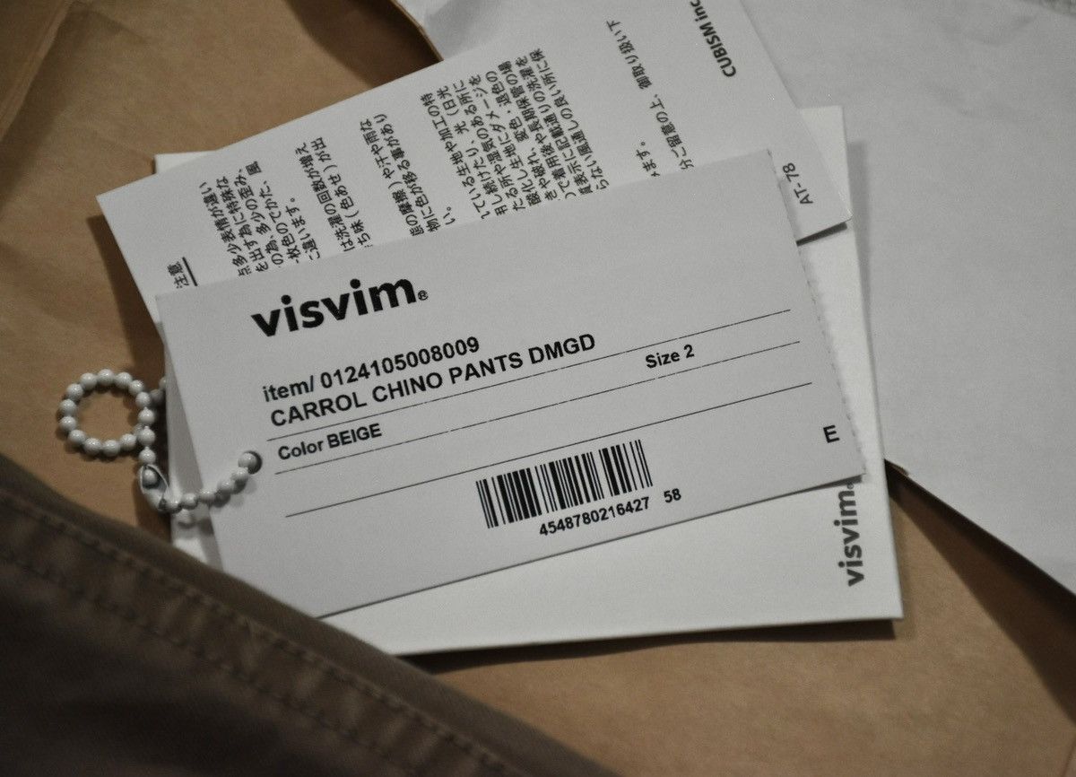 Visvim Visvim 24ss Carrol Chino Pants Dmgd size2 beige Size US 34 / EU 50 - 14 Thumbnail