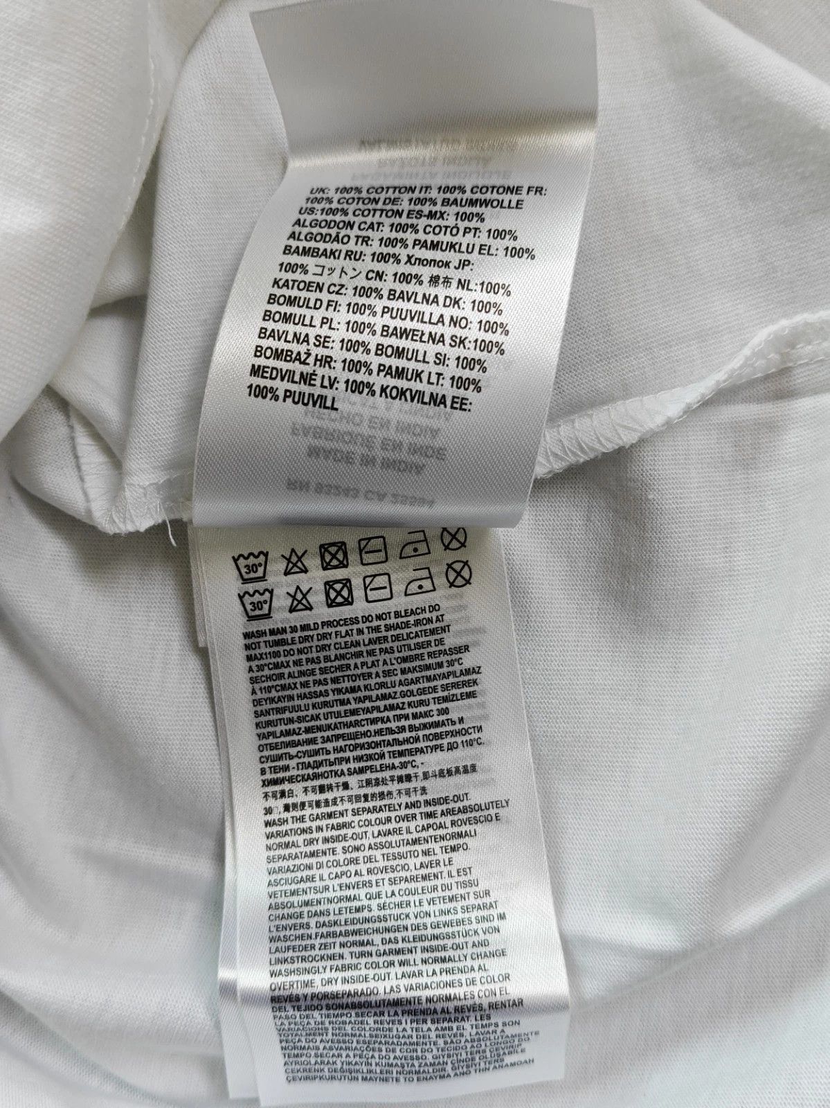 Diesel DIESEL White T-shirt with DSL 78 Denim print T 4170 Size US S / EU 44-46 / 1 - 7 Thumbnail
