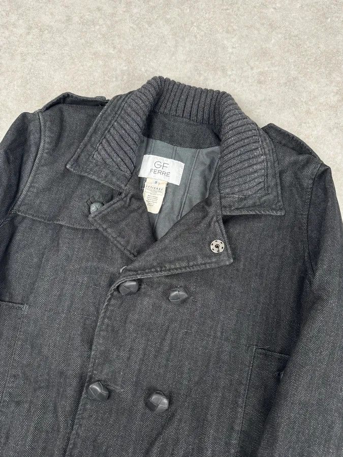 Gianfranco Ferre AW2006 Gianfranco Ferré Grey Officer Buttoned Bomber Jacket Size 42R - 6 Thumbnail