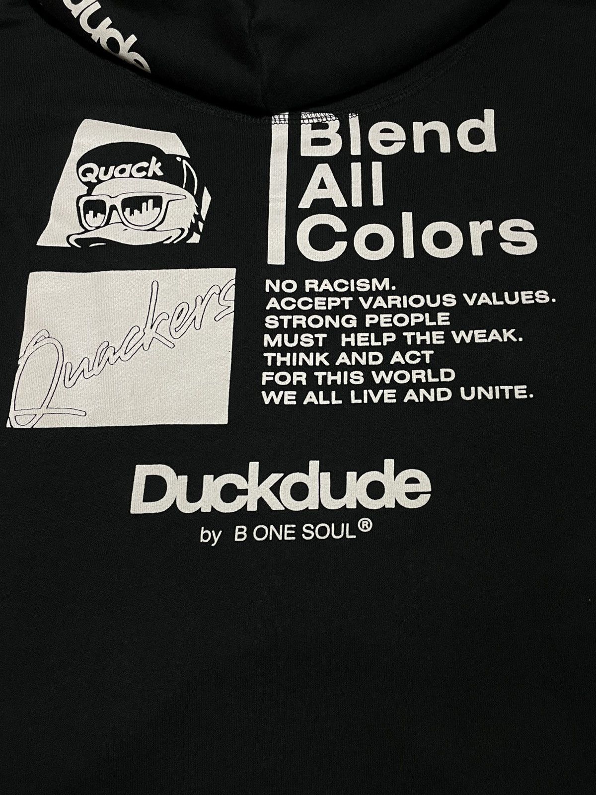 Japanese Brand Duck Dude / Be One Soul Streetwear Hoodies Size US M / EU 48-50 / 2 - 8 Thumbnail