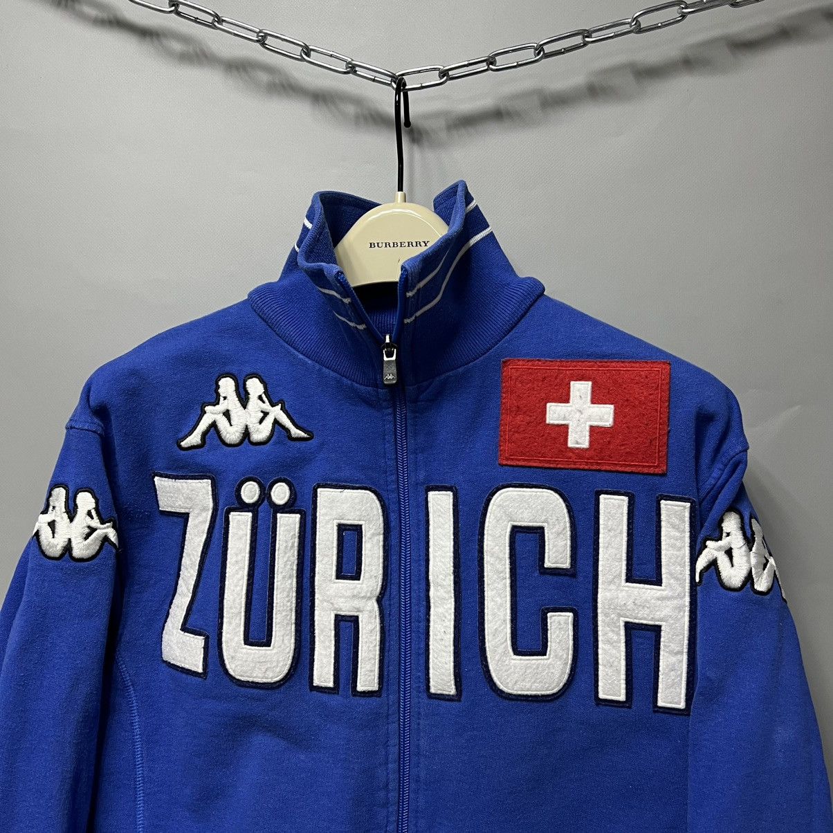 Kappa Vintage Kappa Zip Sweatshirt 00’s, Switzerland Zurich RARE Size US S / EU 44-46 / 1 - 2 Thumbnail