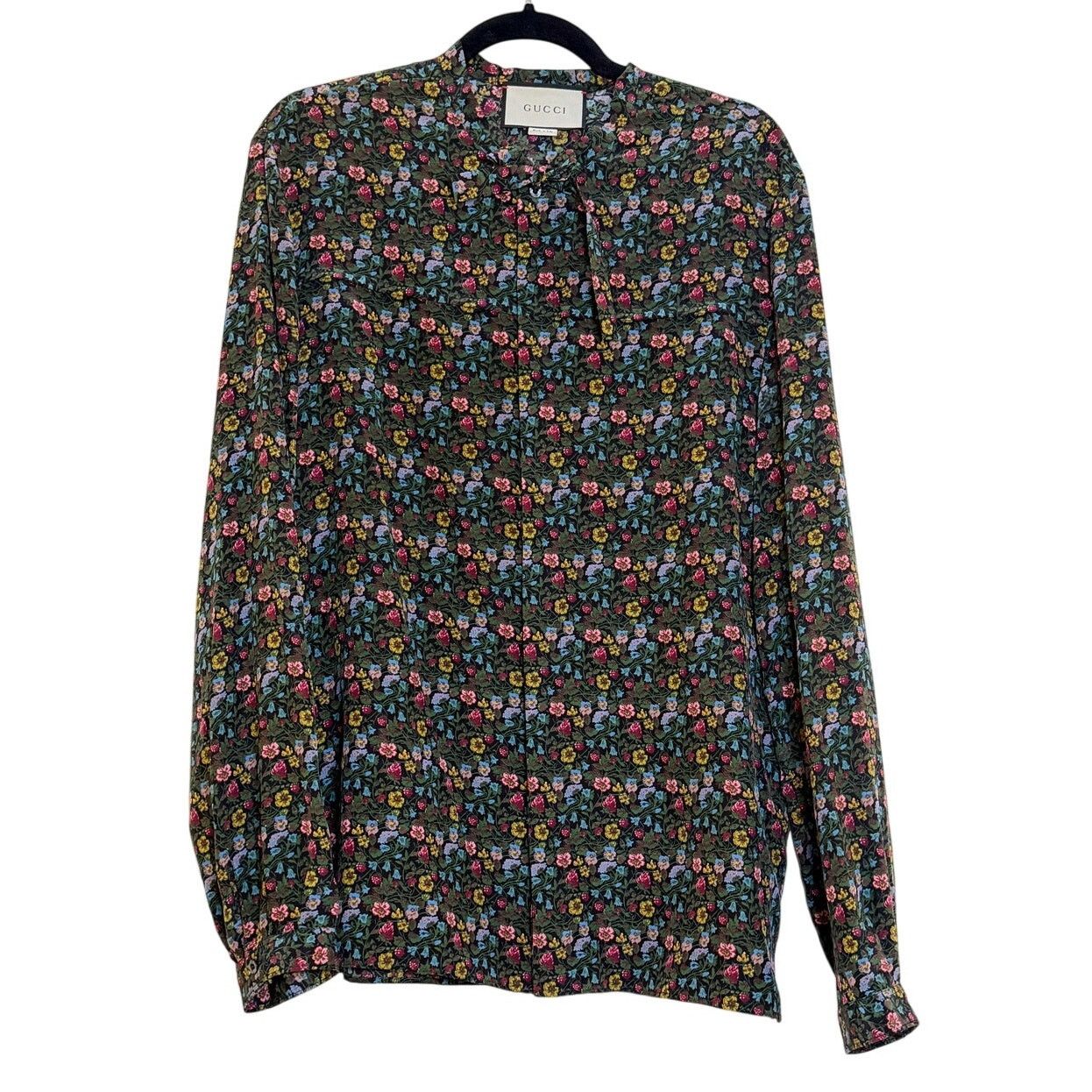 A$AP Rocky × Gucci NWOT SS16 Flowers Silk Duke Shirt