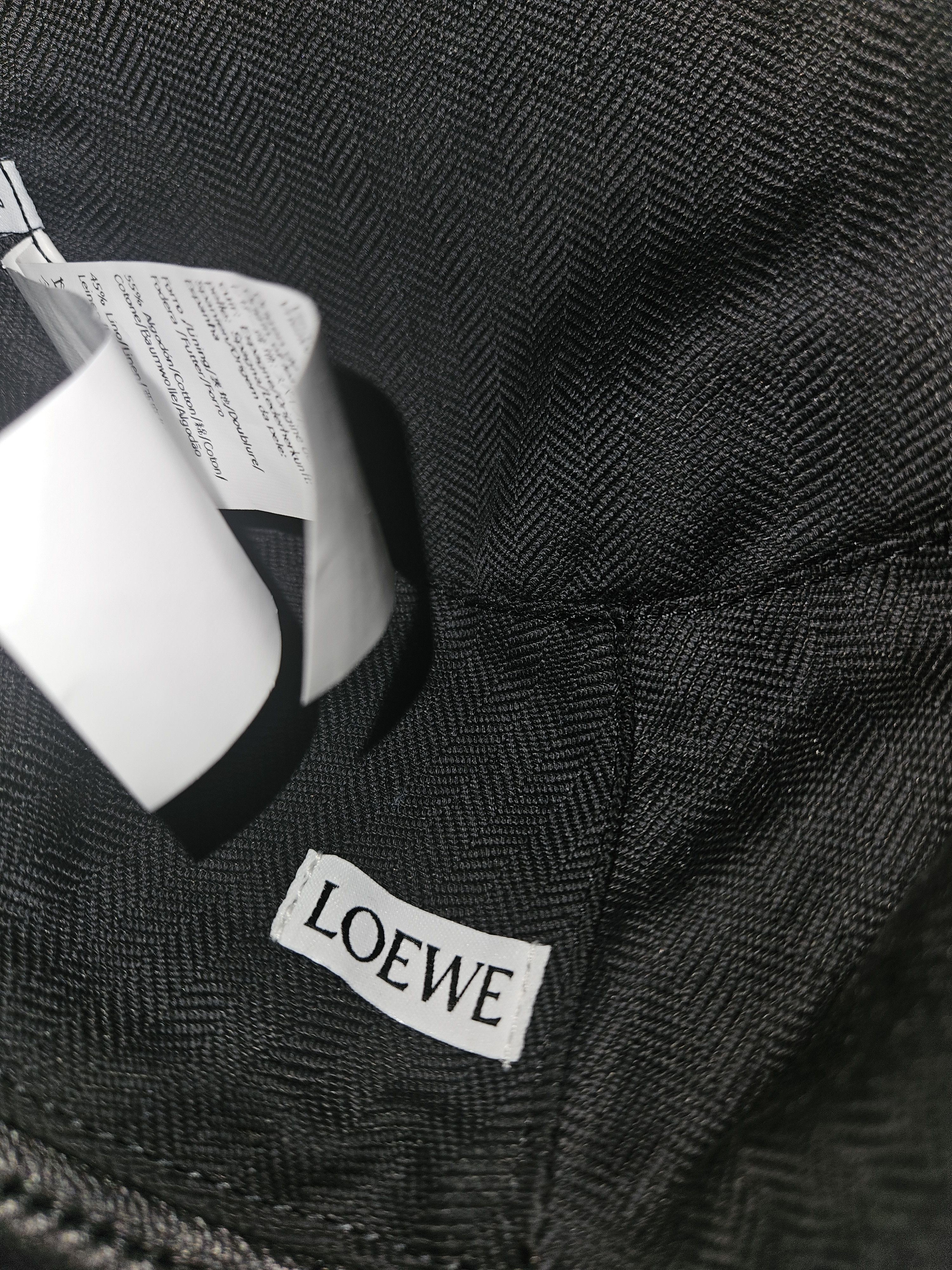 Loewe LOEWE Leather Logo Bucket Hat Size ONE SIZE - 9 Thumbnail