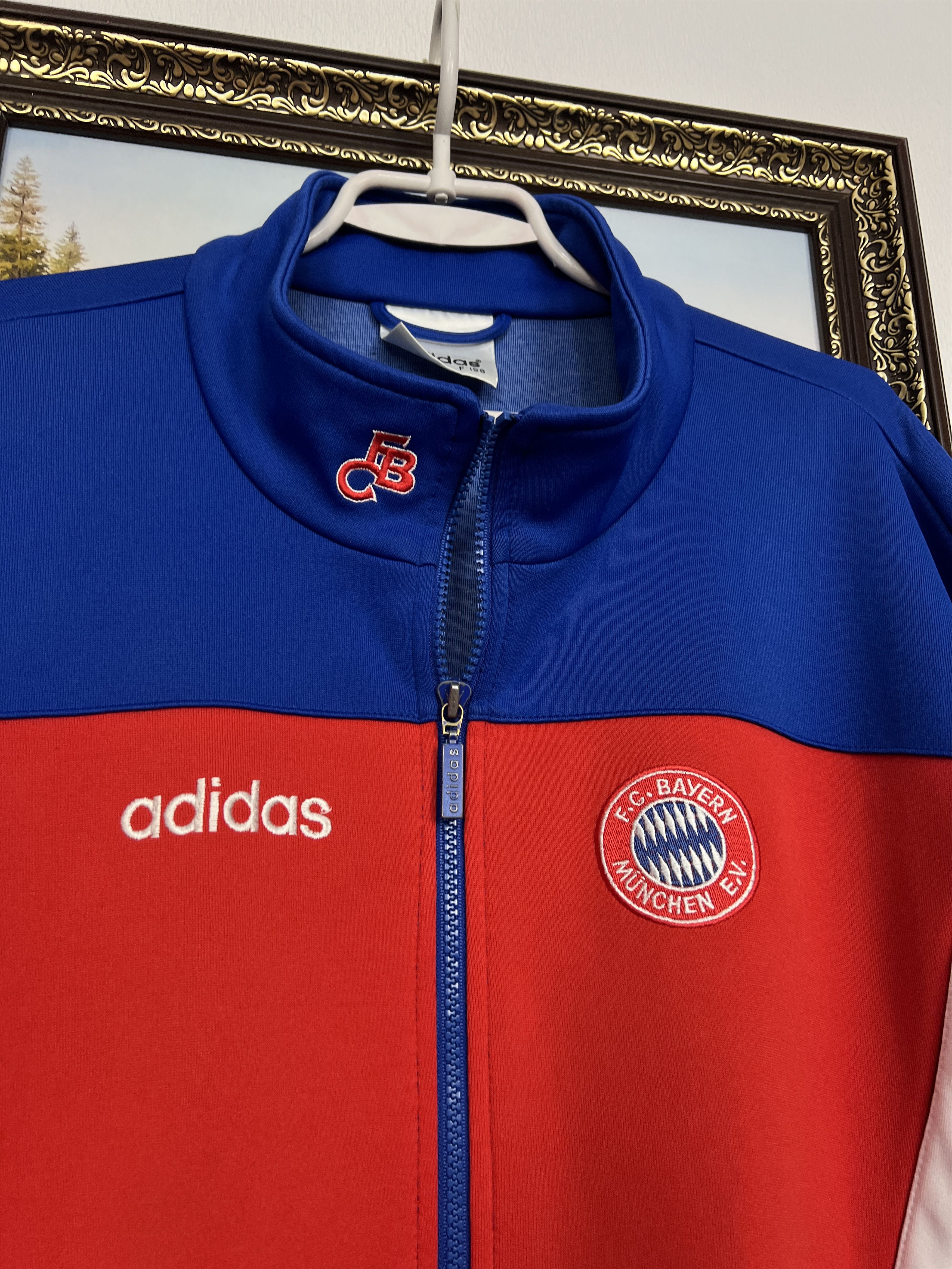 Adidas Vintage 90's Bayern Munich Football Jacket Soccer Track Top Size US XL / EU 56 / 4 - 3 Thumbnail