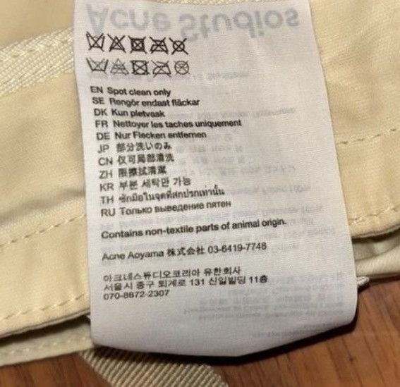 Acne Studios Acne studio cream messenger side bag Size ONE SIZE - 8 Thumbnail
