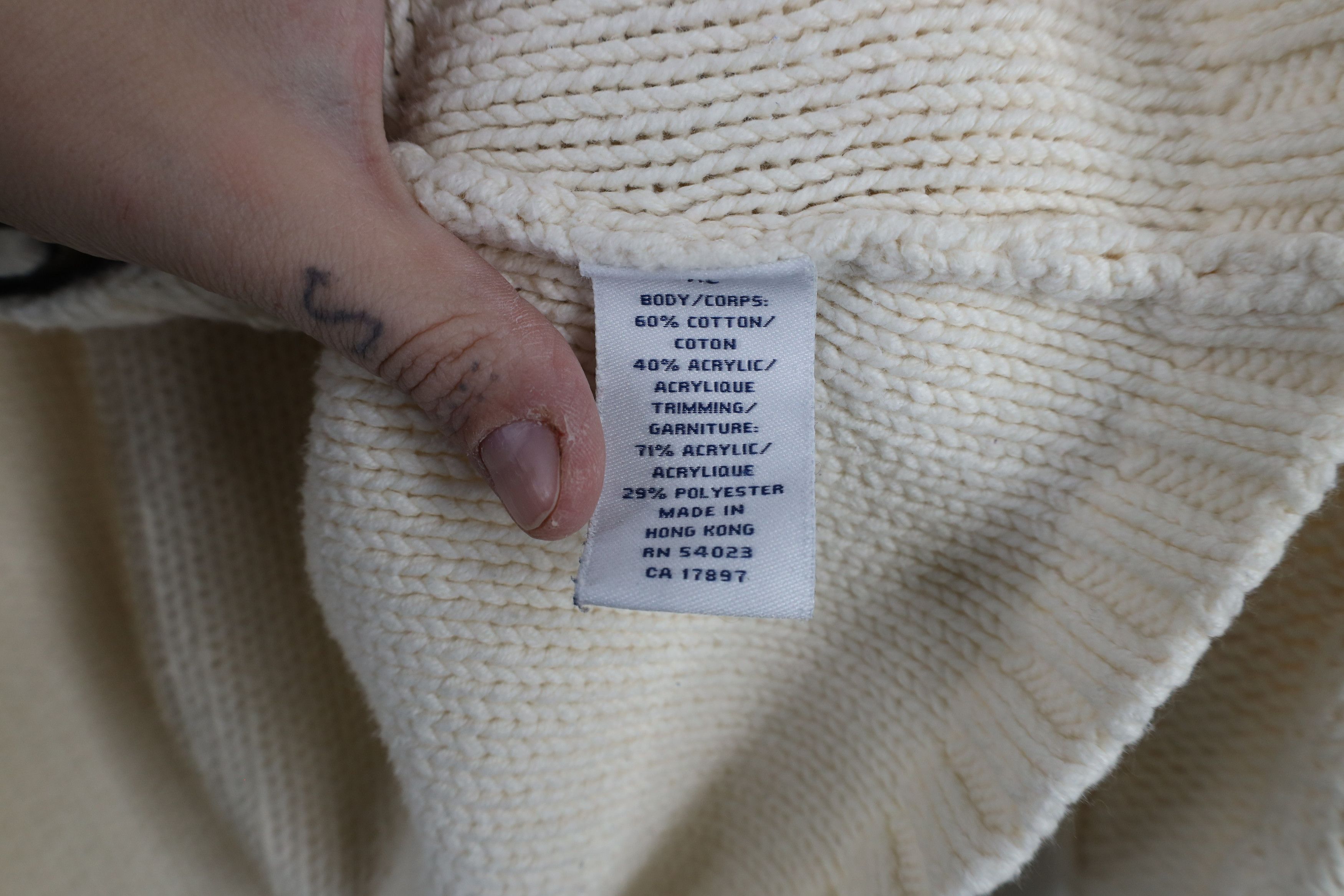 Old Navy × Vintage Vintage Y2K Babyoll Toggle Button Cable Knit Hoodie Sweater Size XL / US 12-14 / IT 48-50 - 7 Thumbnail