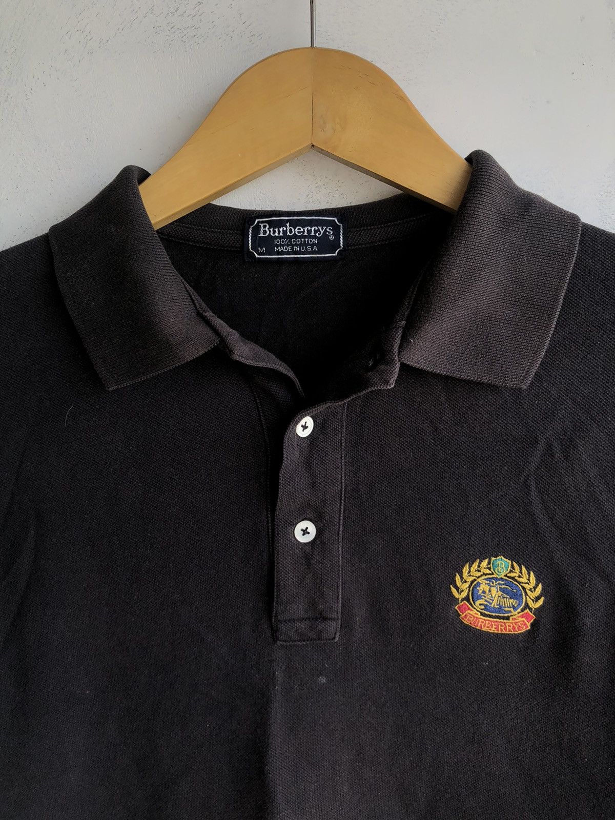 Burberry × Japanese Brand × KMRii Vintage Burberry Sun Faded long sleeve polo shirt Tee Size US M / EU 48-50 / 2 - 5 Thumbnail