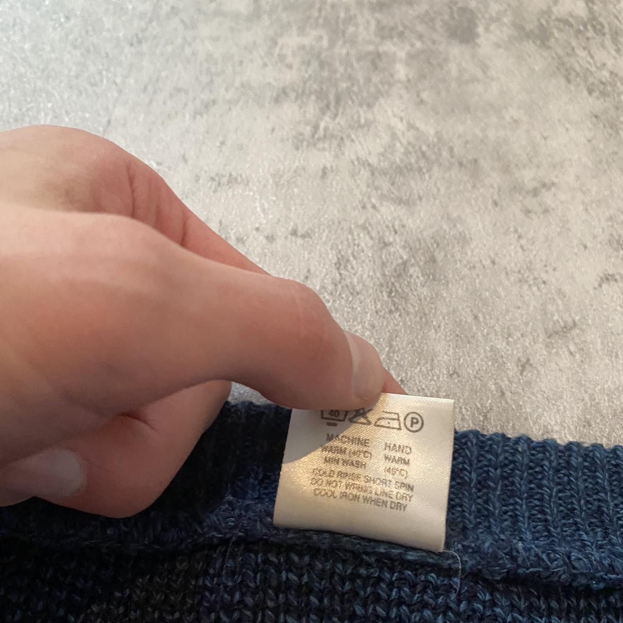 Other Navy White vintage 90s knit sweater knitwear Retro Size US XL / EU 56 / 4 - 5 Thumbnail