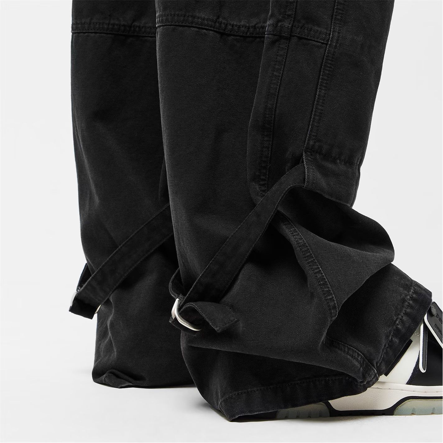 Off-White o1g2r1mq0326 Carpenter Relaxed Fit Straight Leg Jeans Black Size US 32 / EU 48 - 5 Thumbnail
