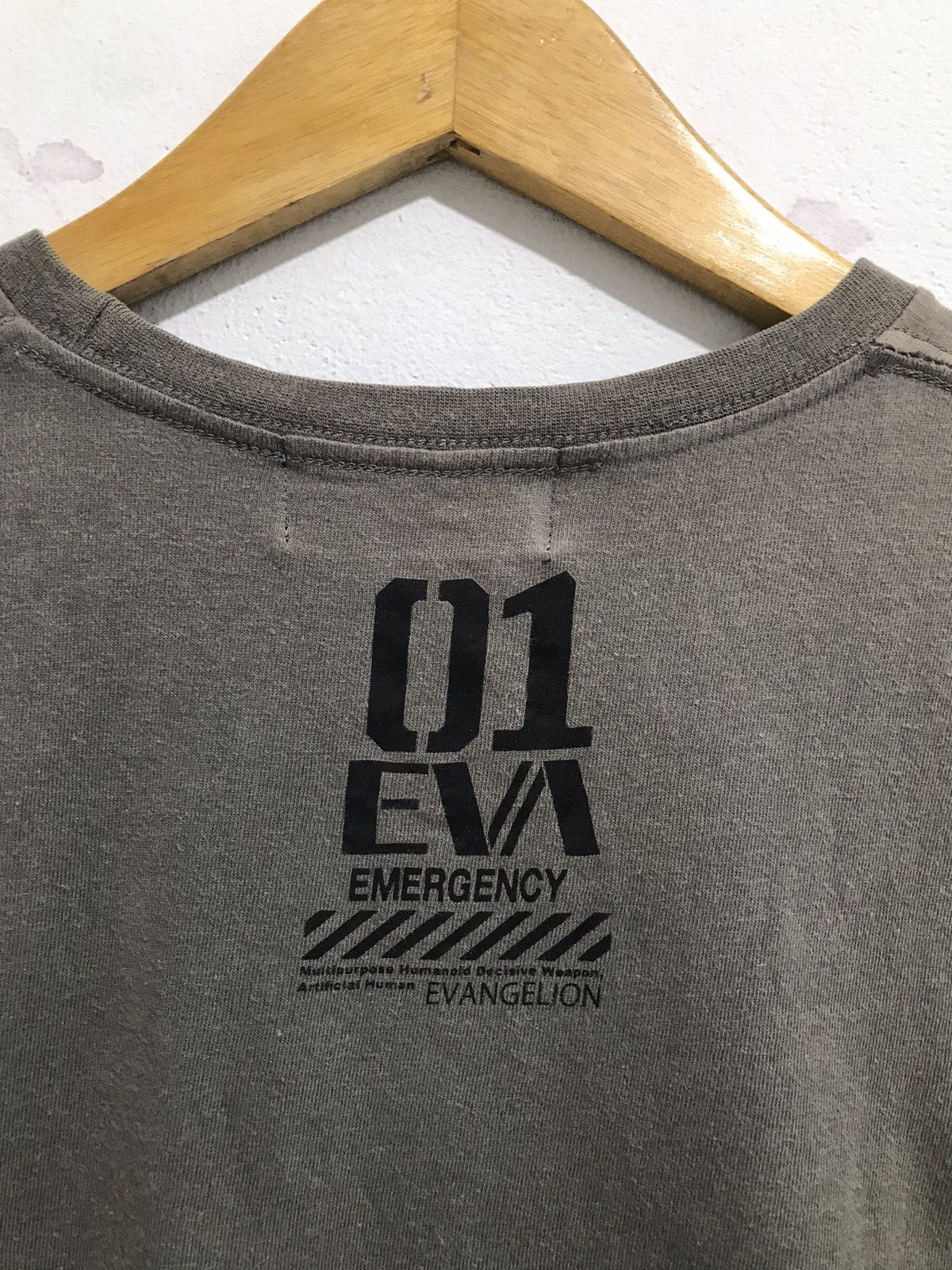 Anime Vintage Neon Genesis Evangelion Emergency Tees Size US M / EU 48-50 / 2 - 5 Thumbnail
