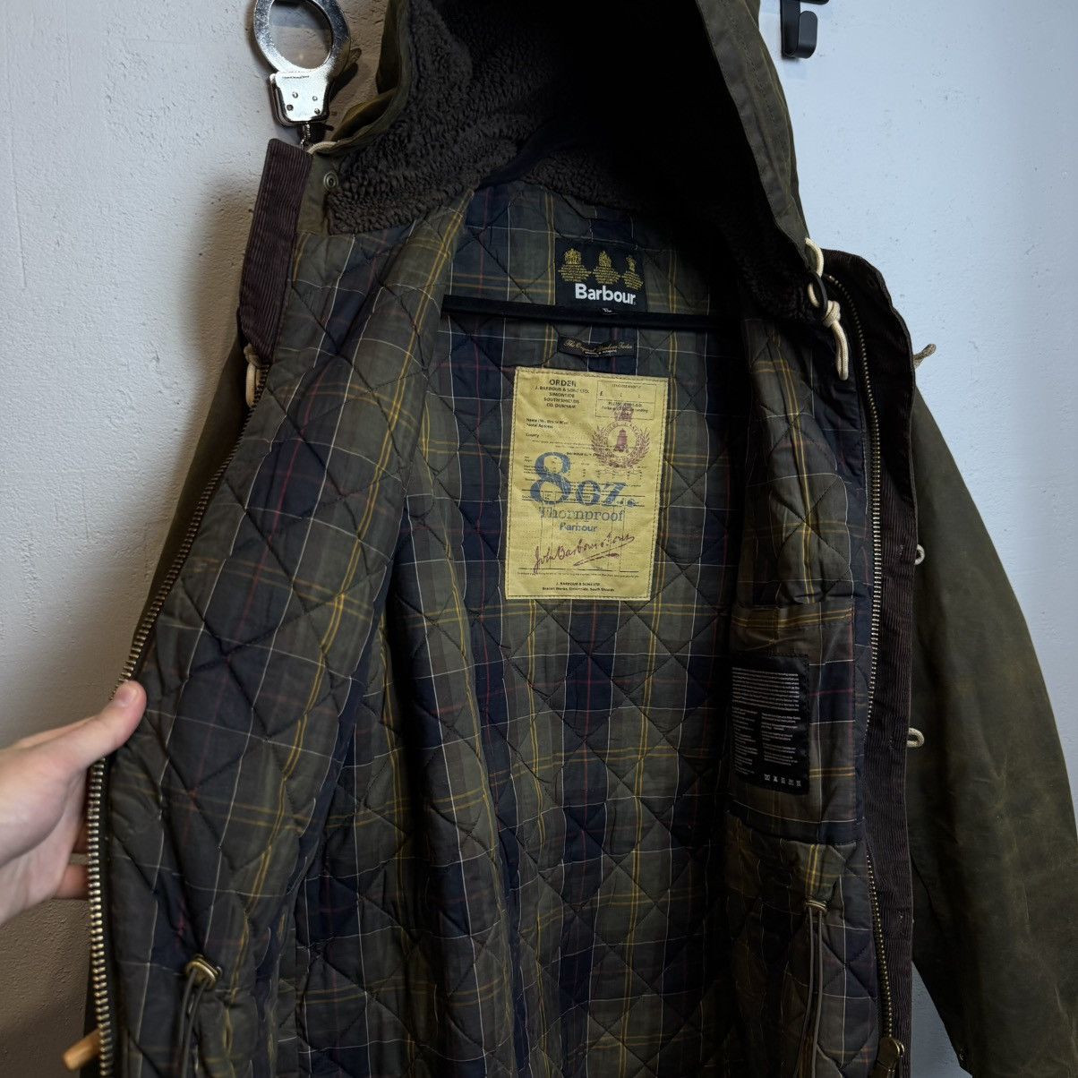 Barbour Vintage Barbour Duffel Coat Waxed Jacket Size US XL / EU 56 / 4 - 10 Thumbnail