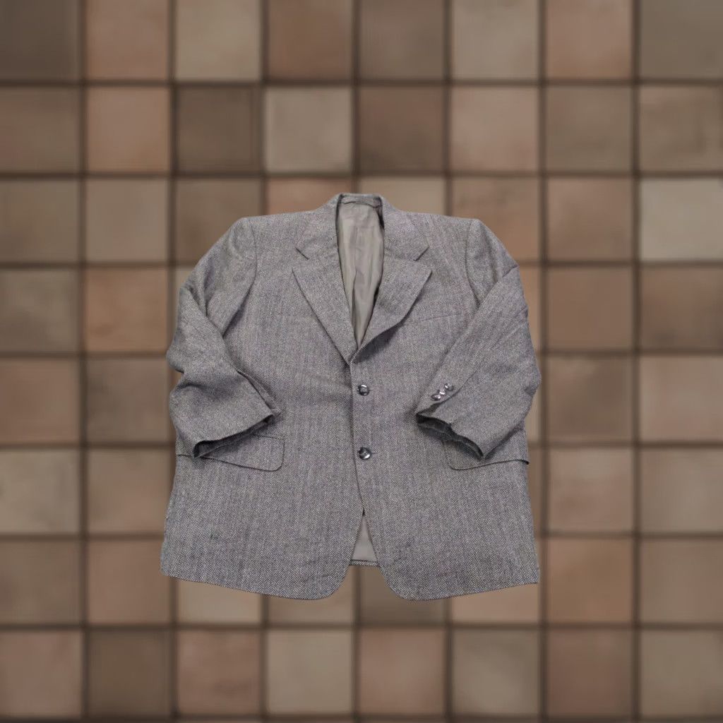 Loro Piana Loro Piana Jacket Mens 42 L Gray Cashmere Wool Italian Sports Coat Blazer Italy Jacket Coat Size L Gray Wool Cashmere Mens Sports Blazer Italy Size 42R - 1 Thumbnail
