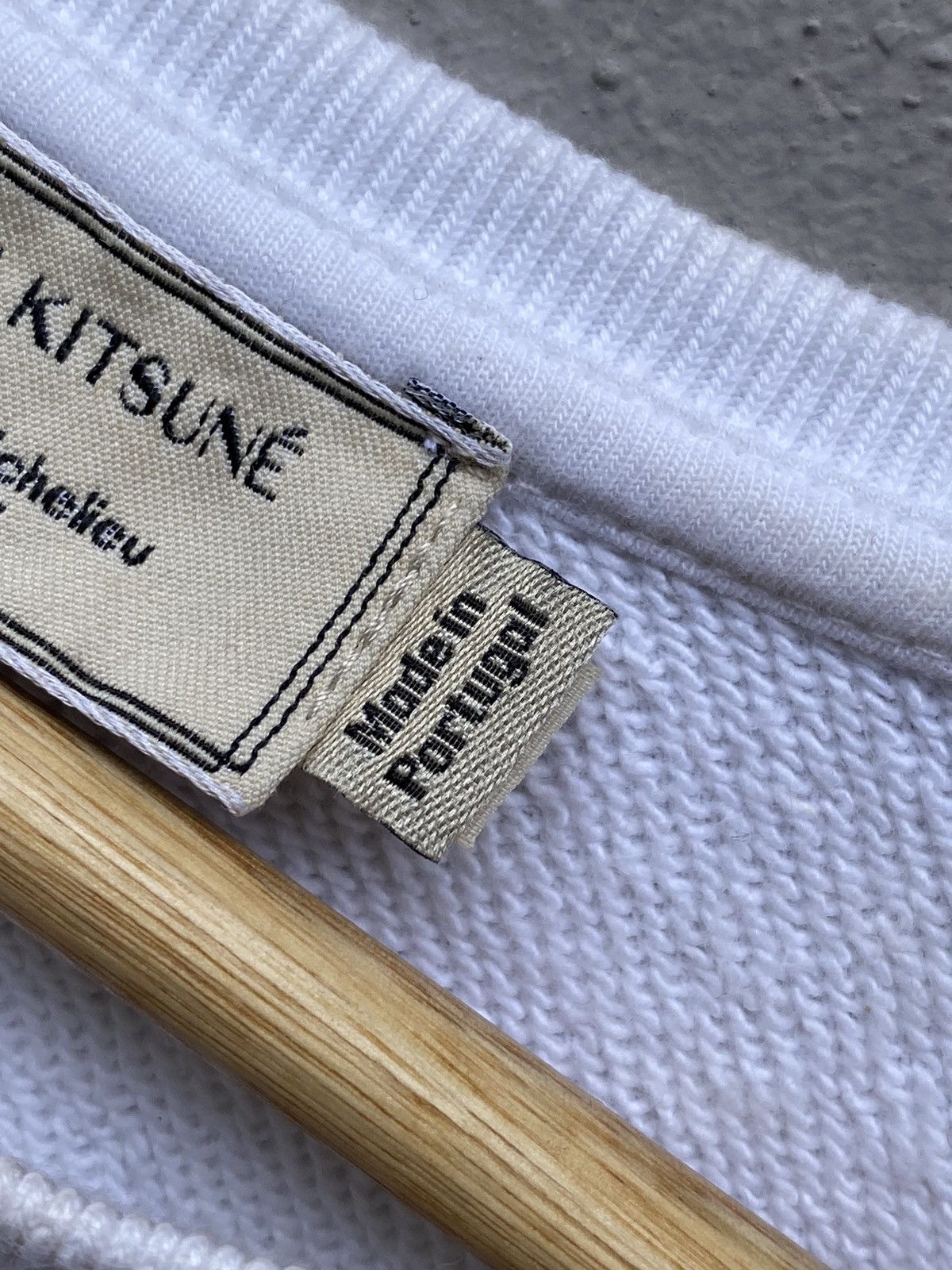 Designer × Maison Kitsune Music Fashion by MAISON KITSUNE White Sweatshirt Jumper Size M / US 6-8 / IT 42-44 - 5 Thumbnail