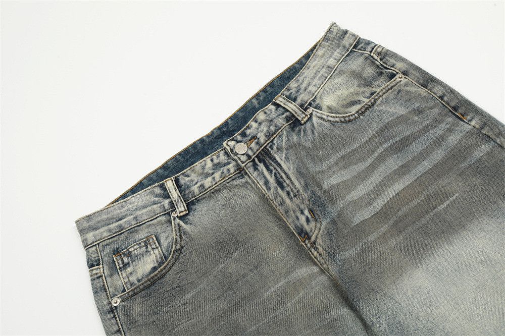 Japanese Brand × Jean Gradient Wash Punk Distressed Loose Ripped Jeans Size US 32 / EU 48 - 3 Thumbnail