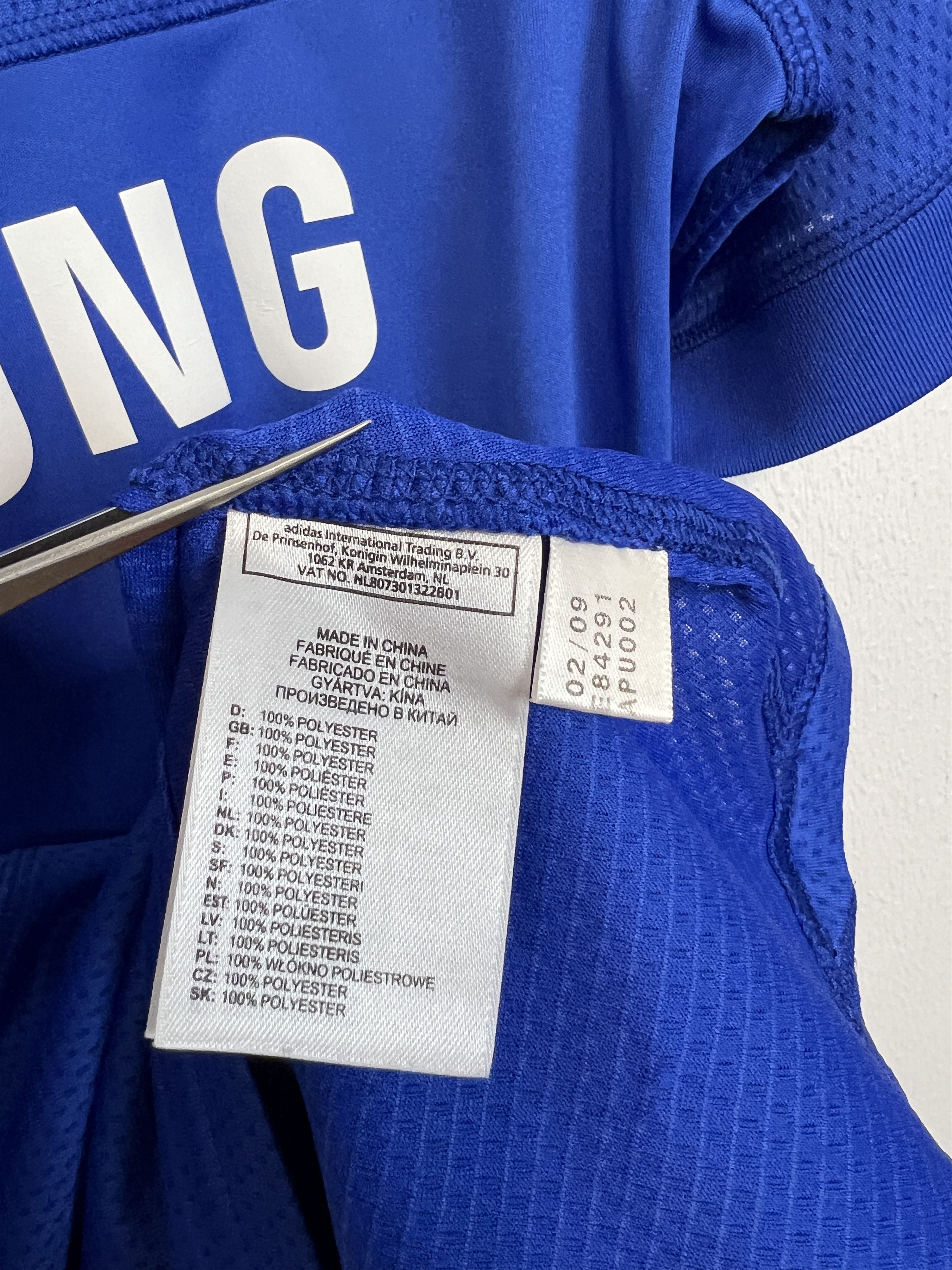Adidas Chelsea Home football shirt 2009 Soccer Adidas Jersey Trikot Size US S / EU 44-46 / 1 - 8 Thumbnail
