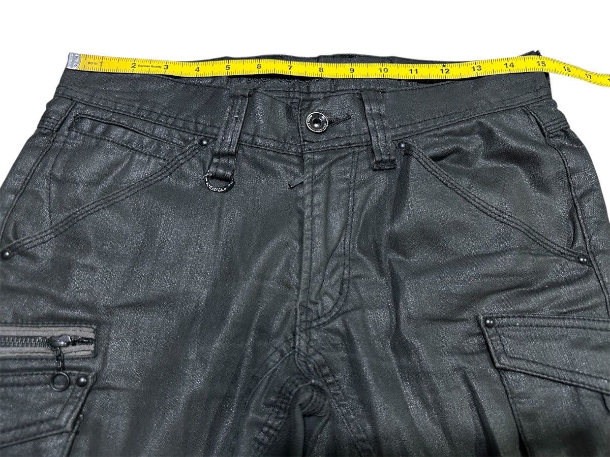 Nicole Club 🔥Y2K Archived Nicole Club For Men Waxed Cargo Pants Goth Size US 30 / EU 46 - 14 Thumbnail
