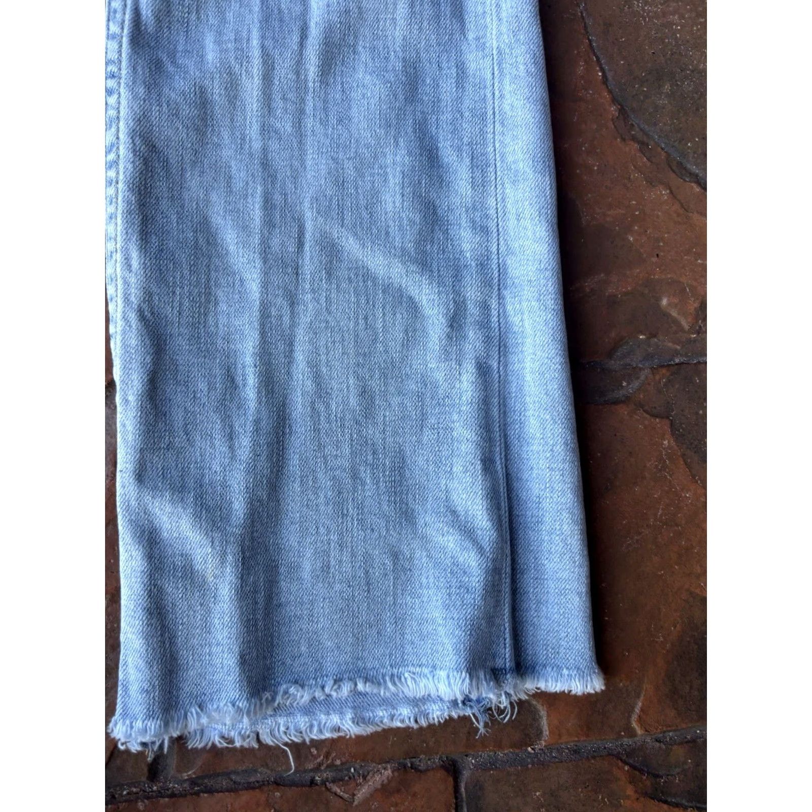 Vintage We The Free Bootcut Flare Jeans Women’s 28x27 Distressed Button Fly Blue Jeans Size 28" / US 6 / IT 42 - 6 Thumbnail